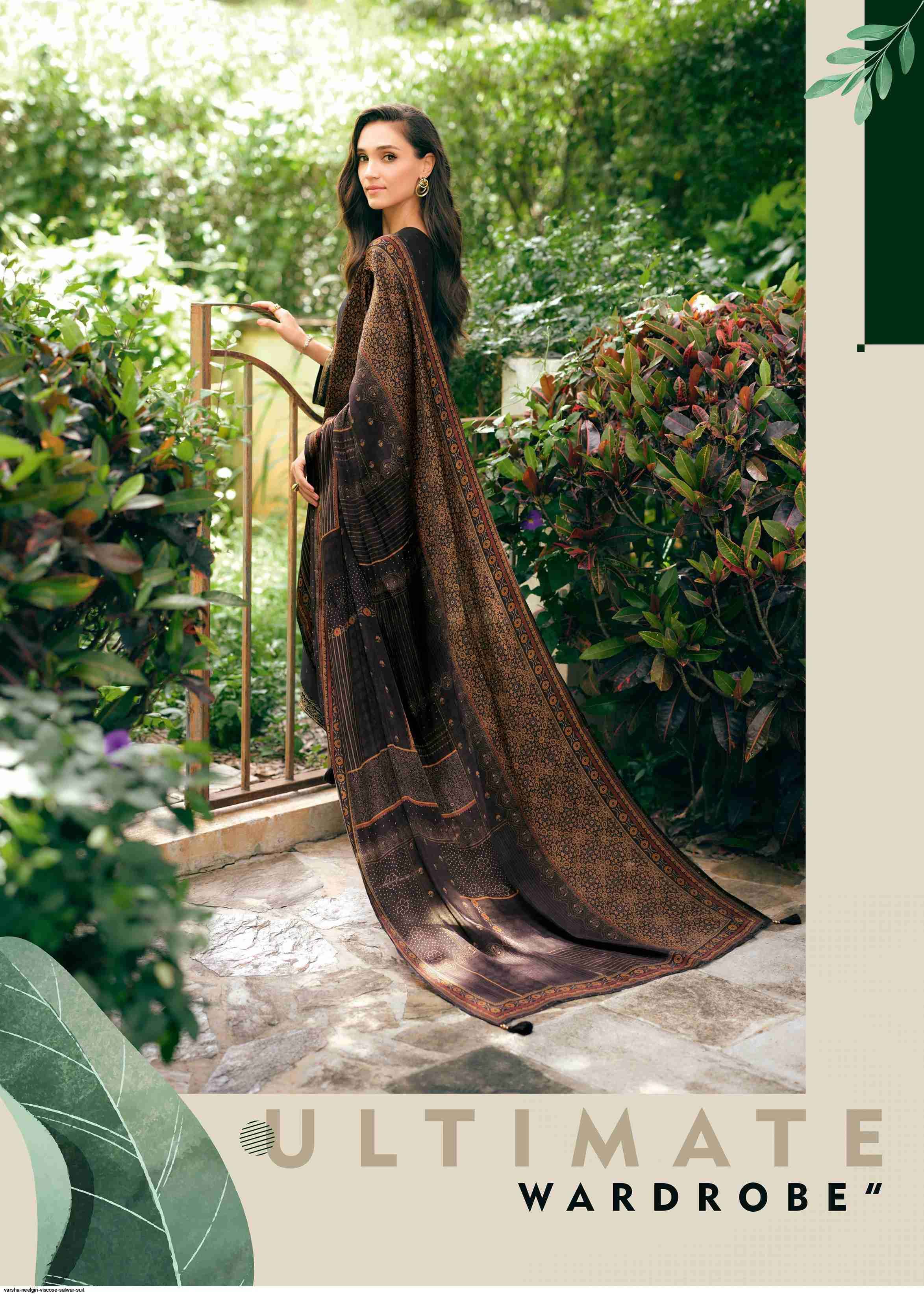 Varsha Neelgiri Viscouse Dress Material (6 pcs Catalogue)