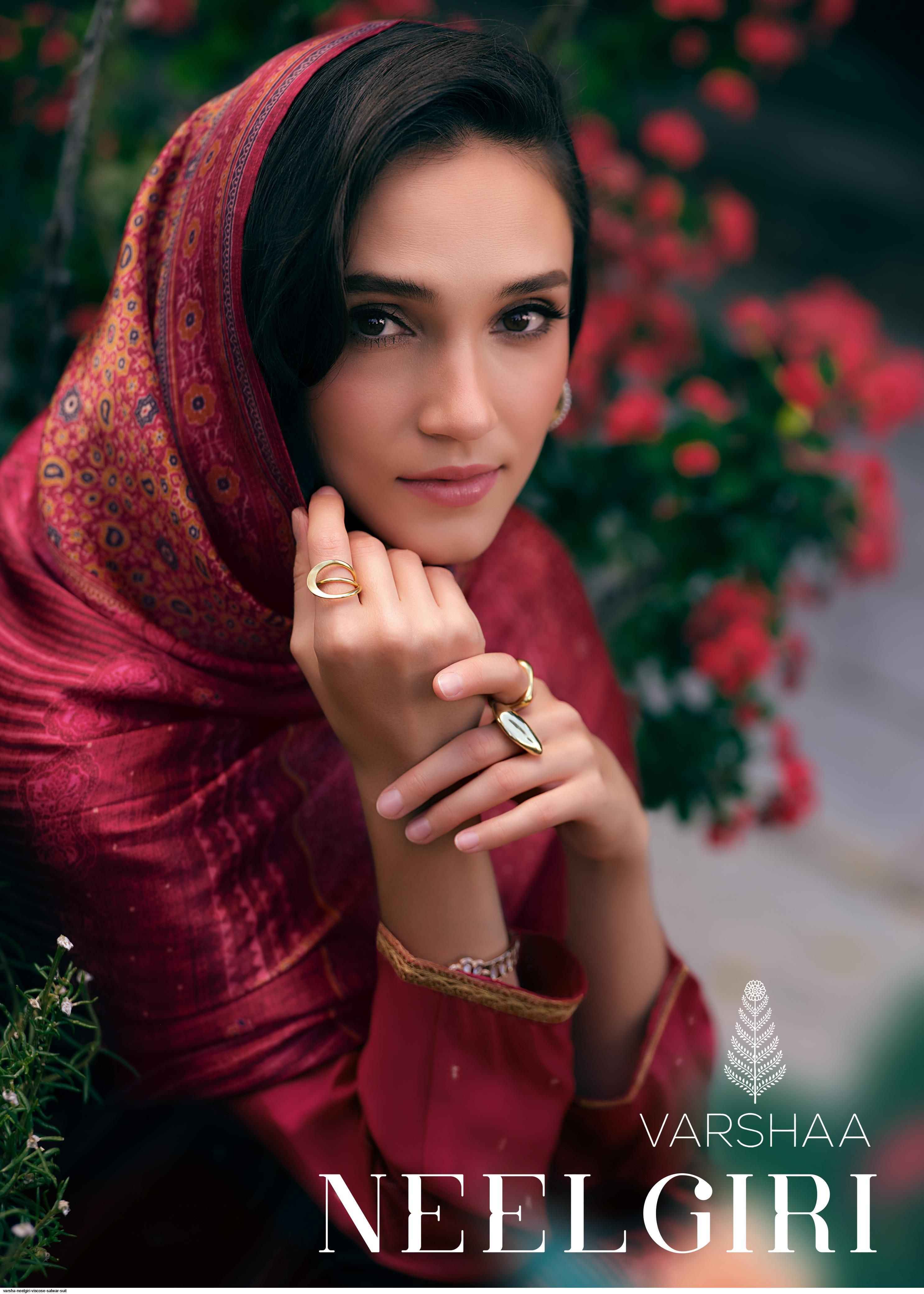 Varsha Neelgiri Viscouse Dress Material (6 pcs Catalogue)