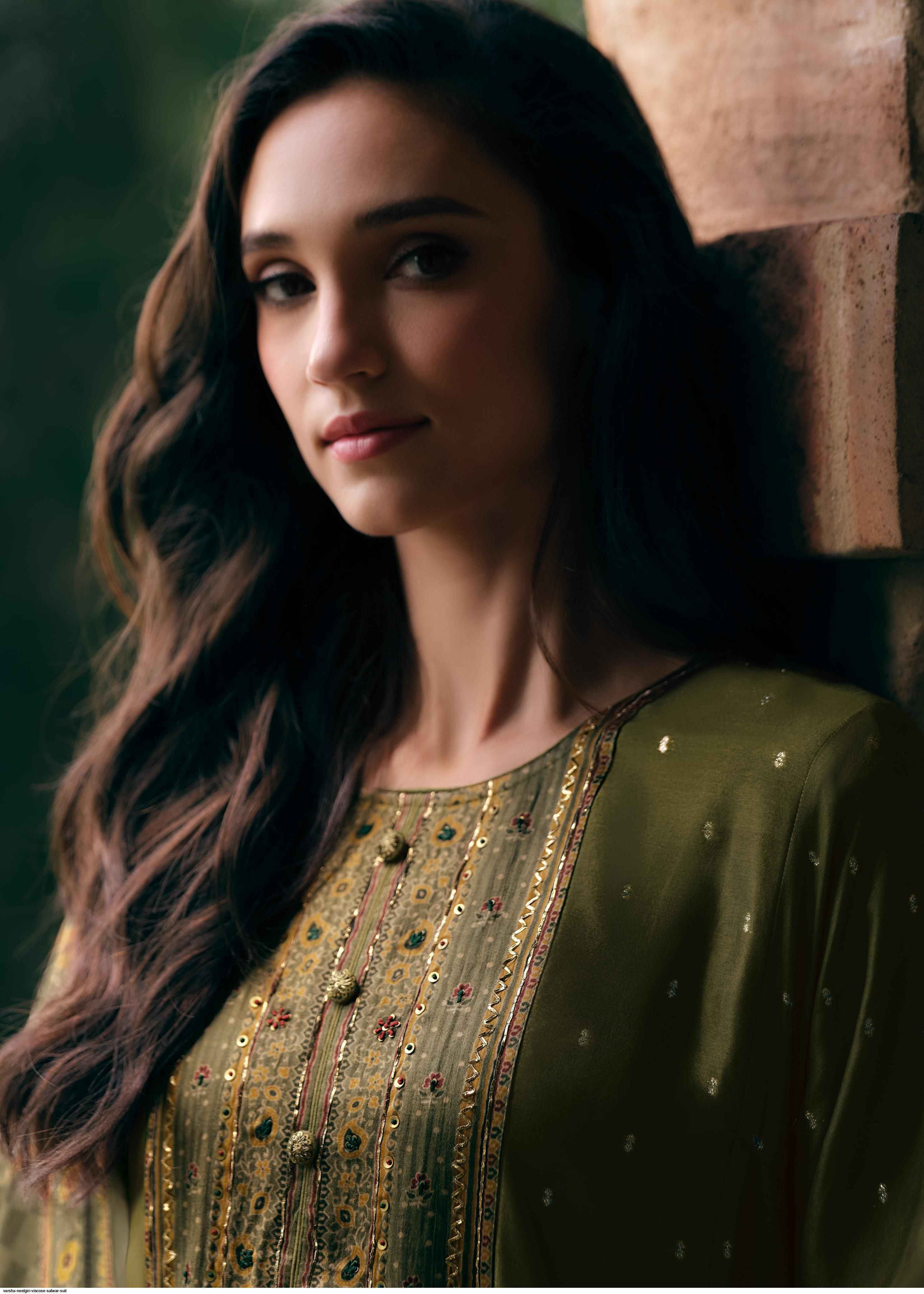 Varsha Neelgiri Viscouse Dress Material (6 pcs Catalogue)