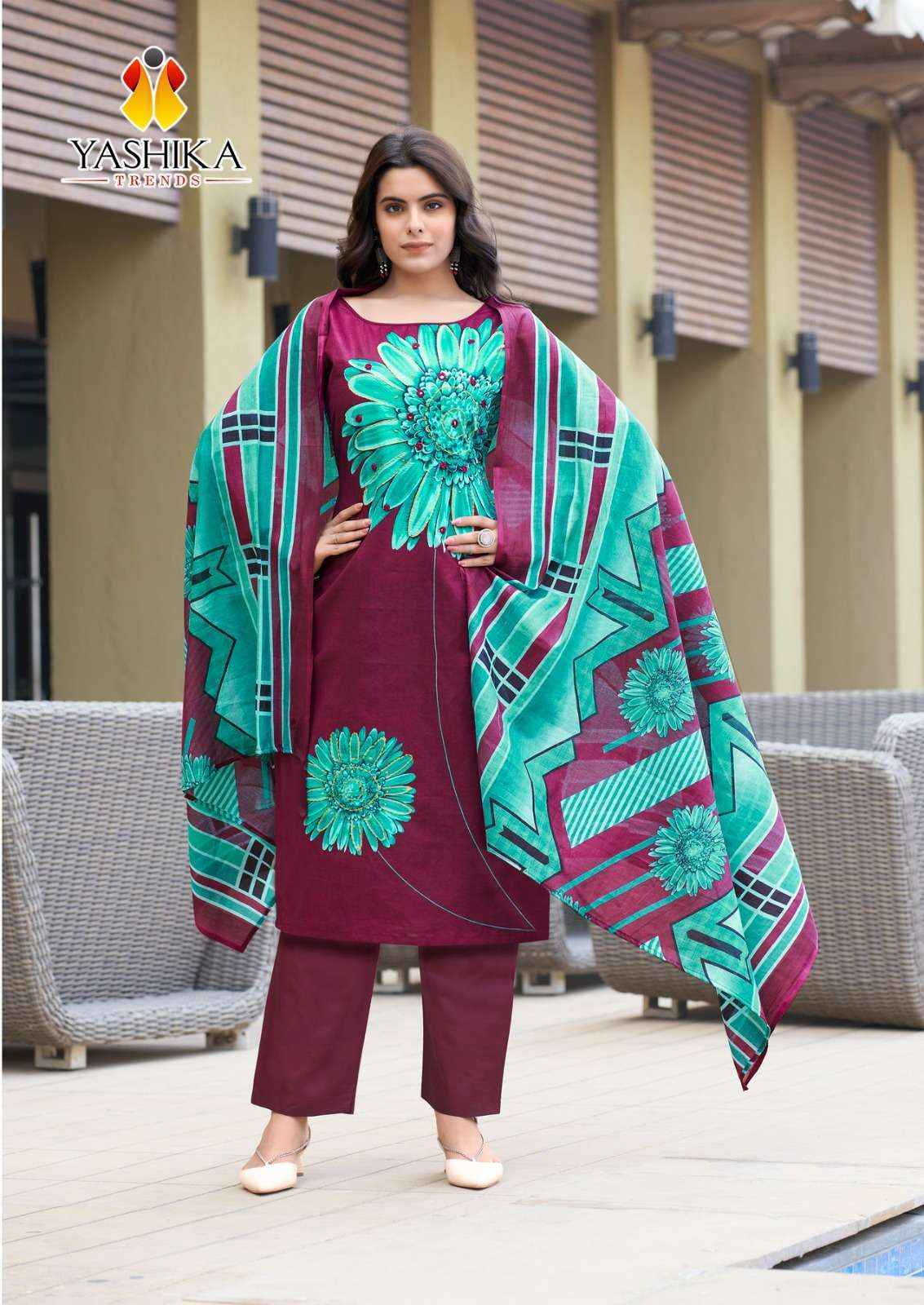 Yashika Trends Dua Vol-2 Cotton Dress Material (8 pcs Catalogue)