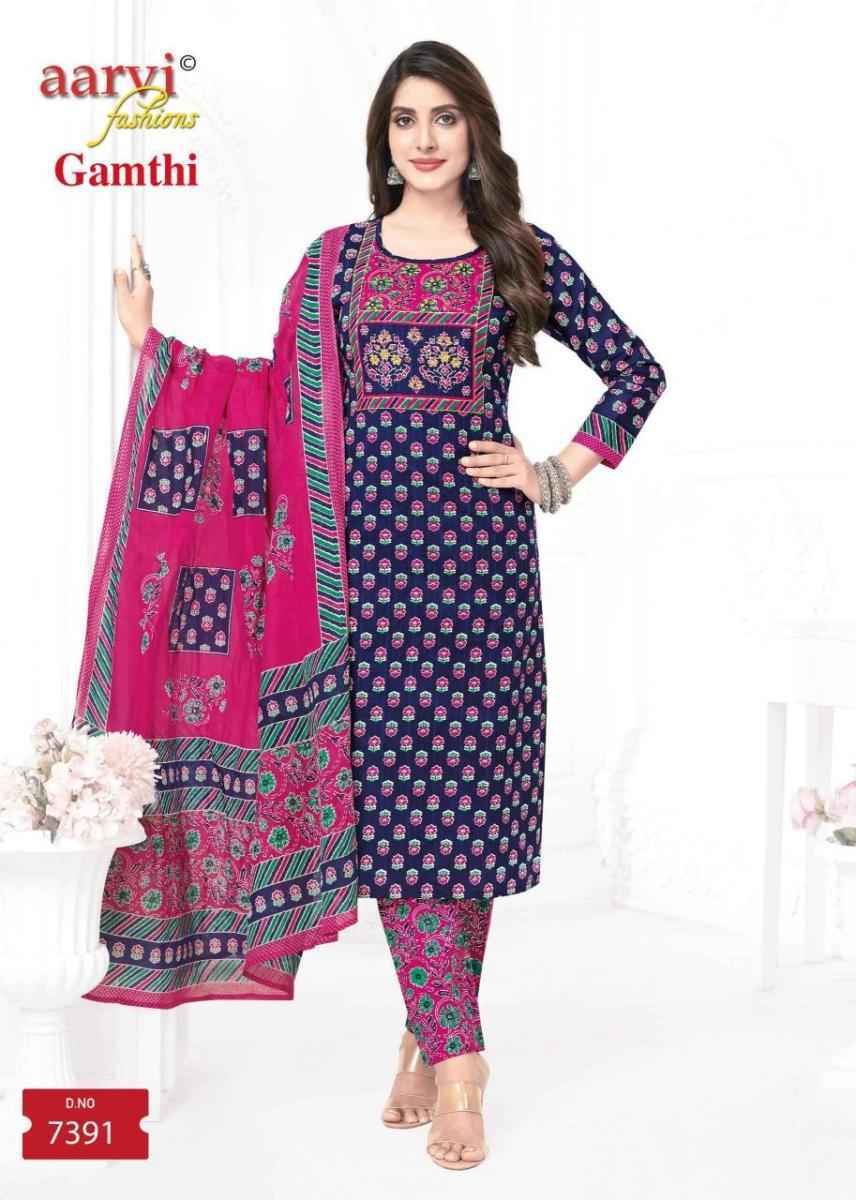 Aarvi Fashion Gamthi Vol-7 Cotton Readymade Dress (8 pcs Catalogue)