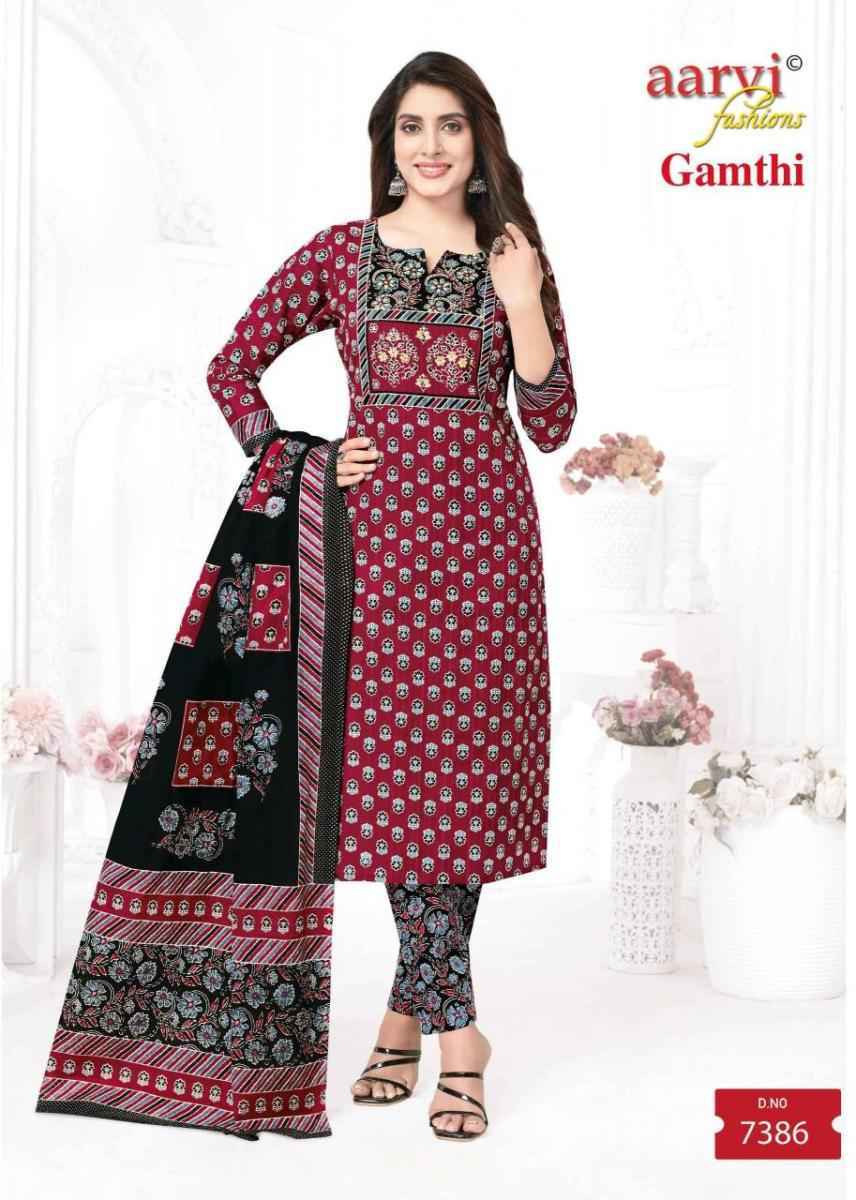 Aarvi Fashion Gamthi Vol-7 Cotton Readymade Dress (8 pcs Catalogue)