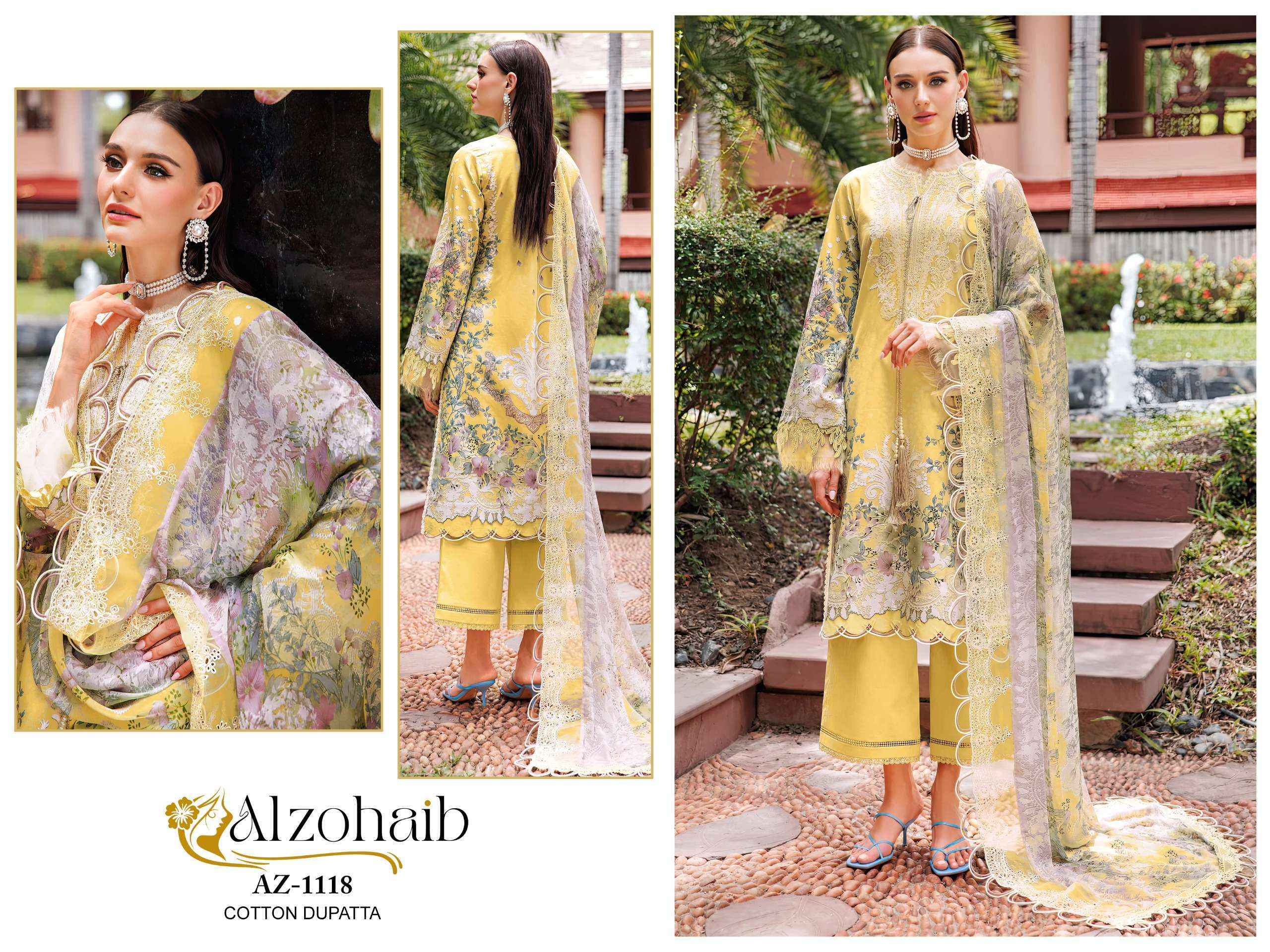 Al Zohaib M Basic Cotton Dress Material (4 pcs Catalogue)