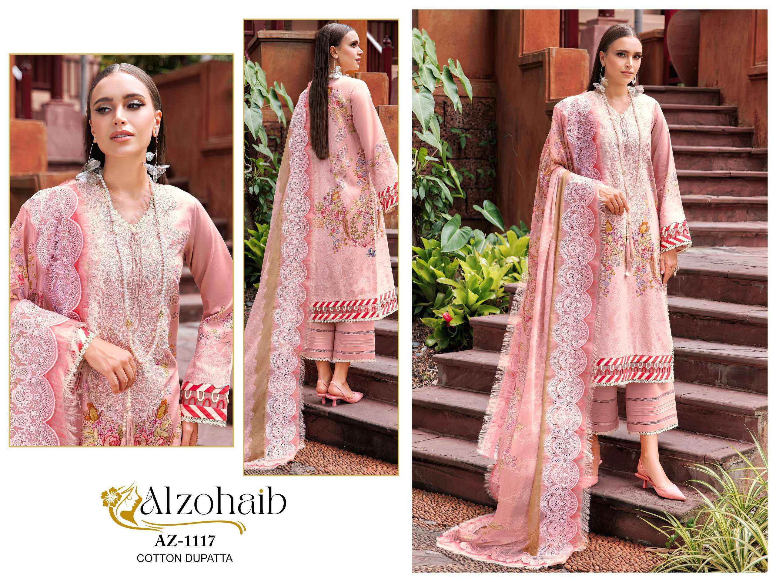 Al Zohaib M Basic Cotton Dress Material (4 pcs Catalogue)