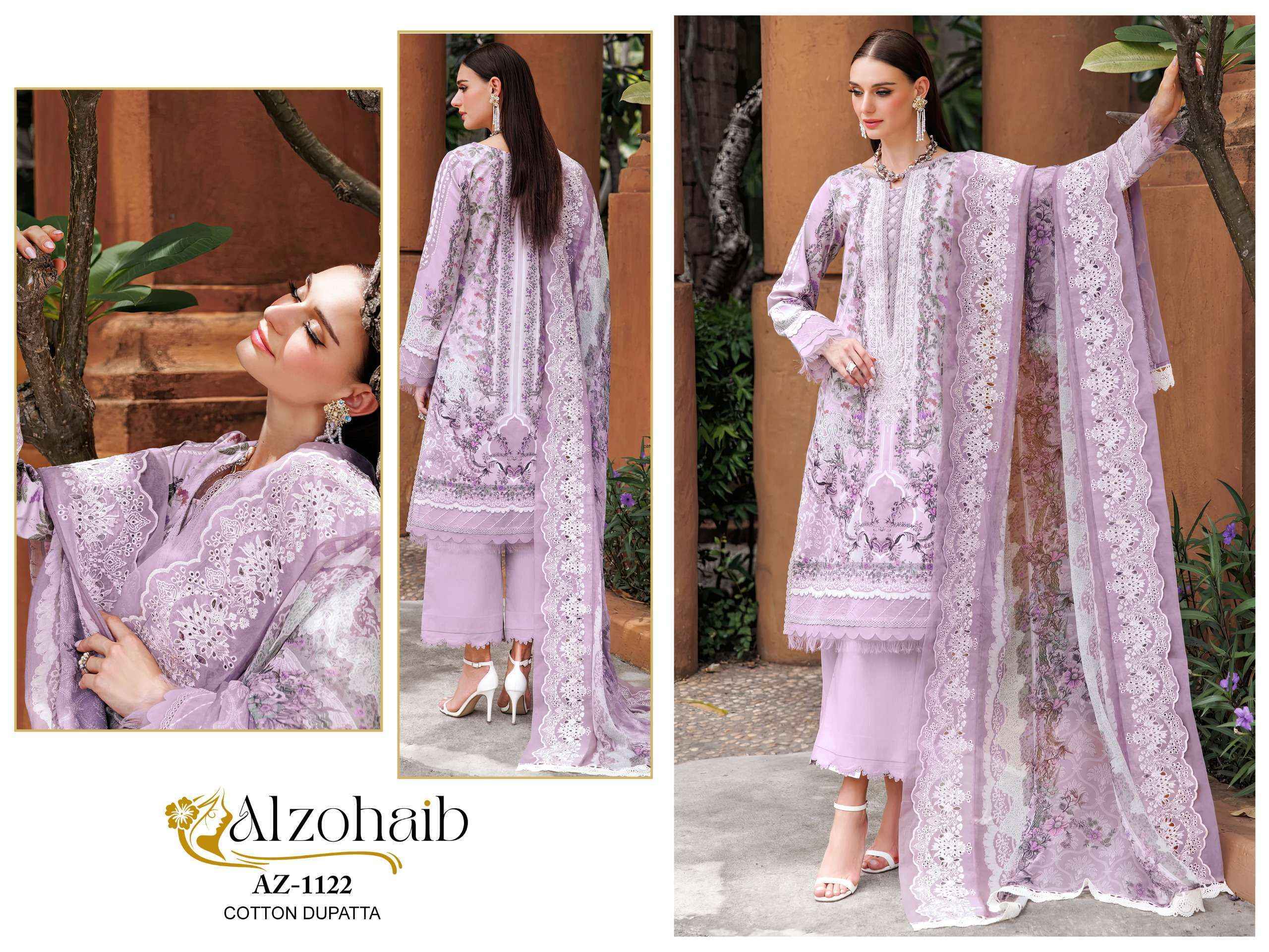 Al Zohaib M Basic Cotton Dress Material (4 pcs Catalogue)