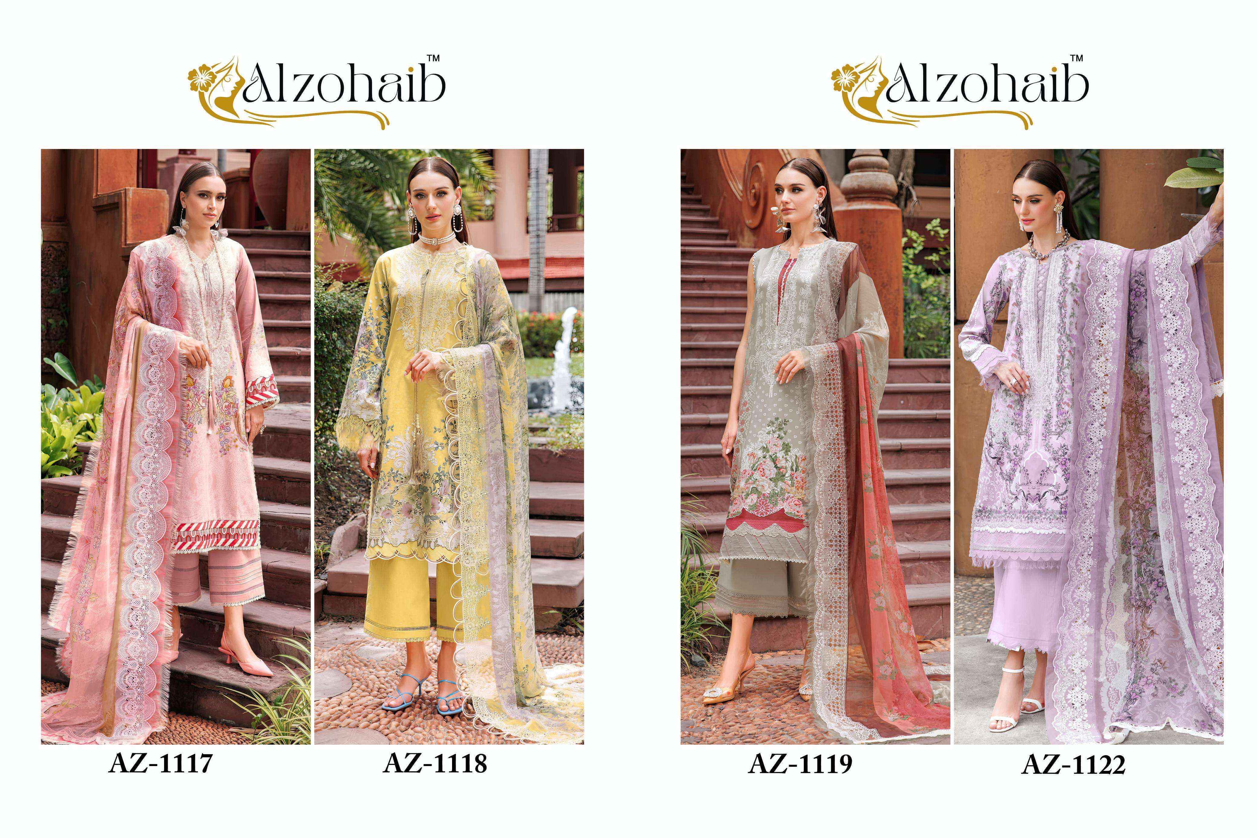 Al Zohaib M Basic Cotton Dress Material (4 pcs Catalogue)
