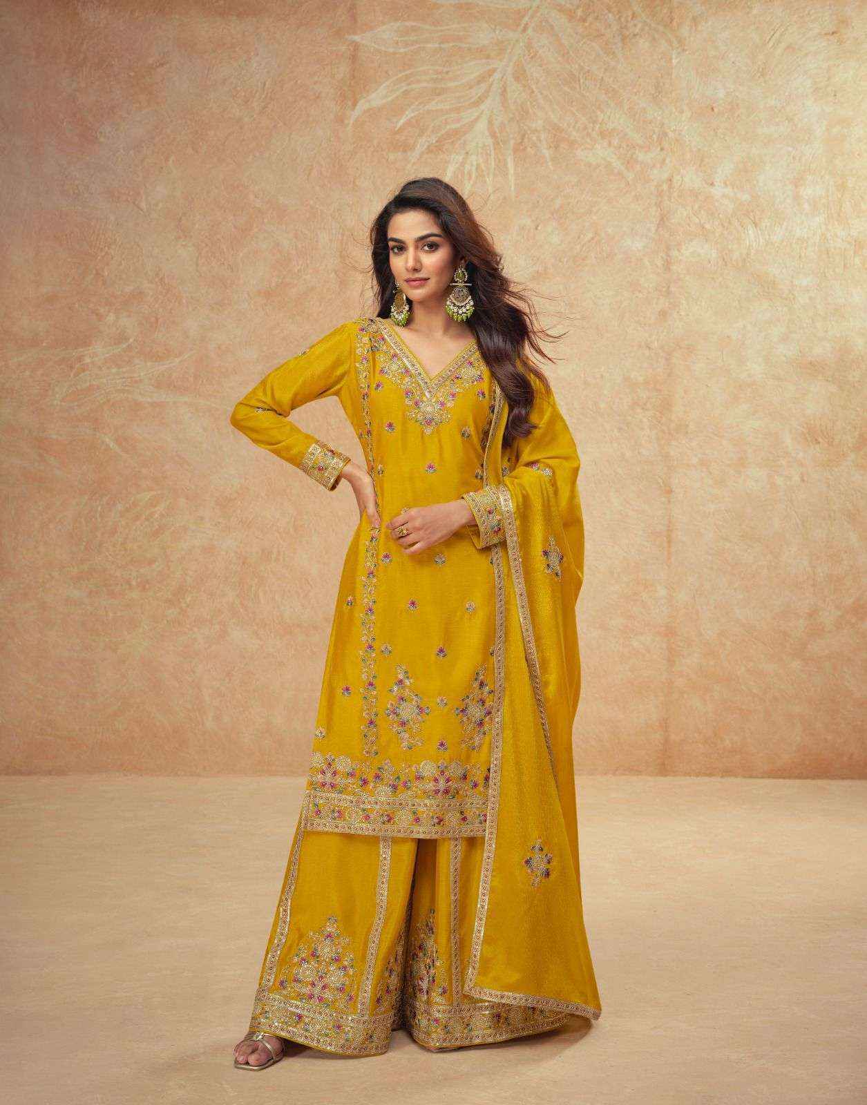 Ashirwad Guzarish Readymade Chinon Silk Dress (3 pcs Catalogue)