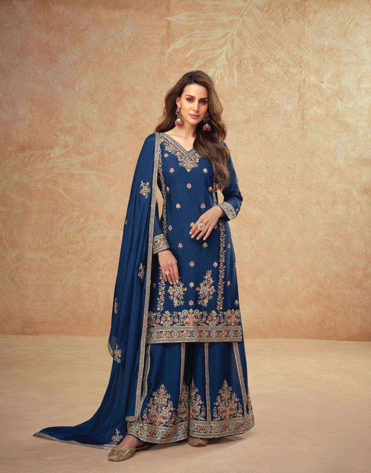 Ashirwad Guzarish Readymade Chinon Silk Dress (3 pcs Catalogue)