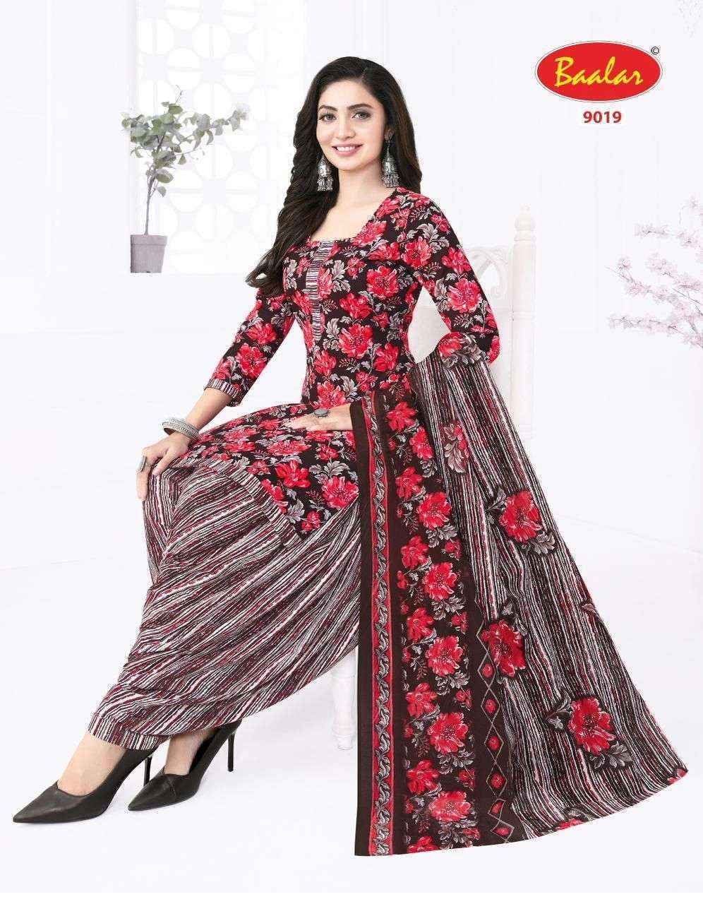 Baalar Cristal Patiyala Vol-9 Cotton Dress Material (15 pcs Catalogue)