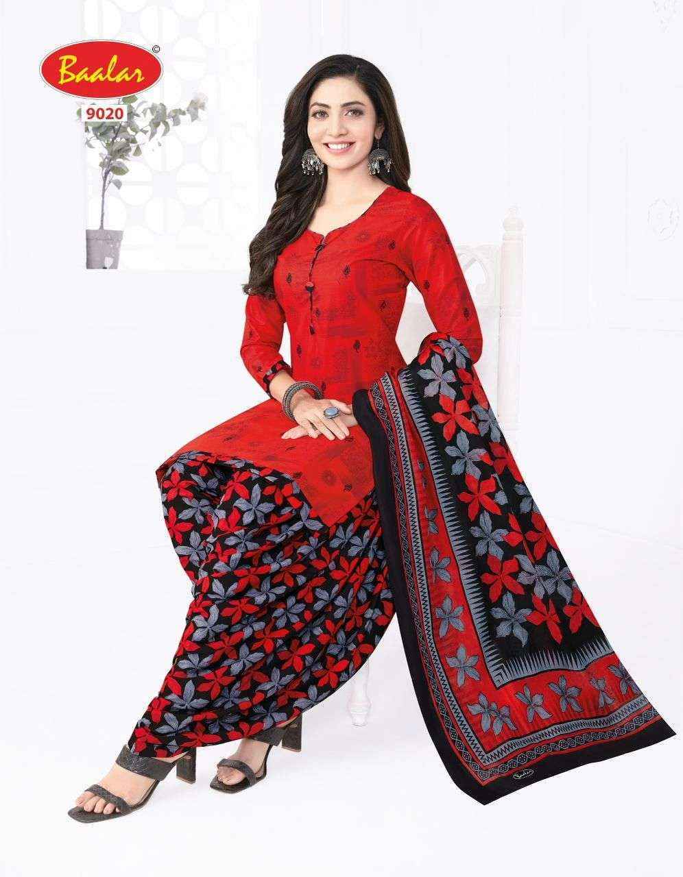 Baalar Cristal Patiyala Vol-9 Cotton Dress Material (15 pcs Catalogue)