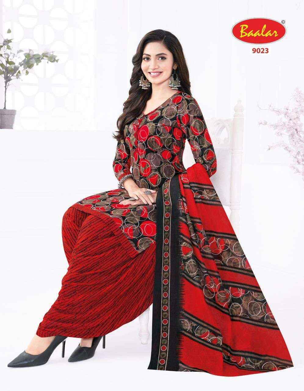 Baalar Cristal Patiyala Vol-9 Cotton Dress Material (15 pcs Catalogue)