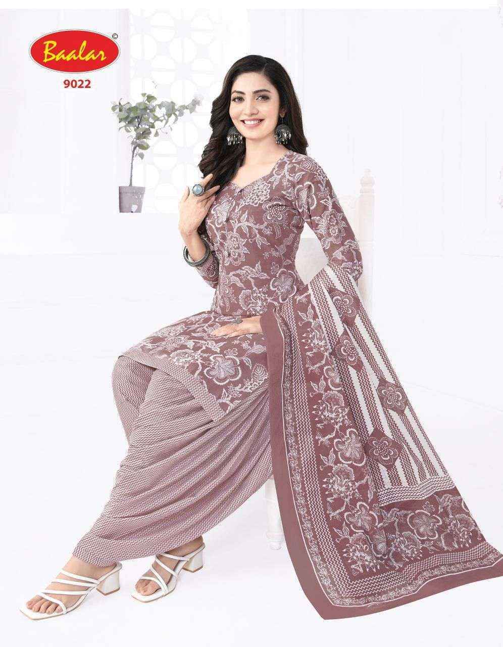 Baalar Cristal Patiyala Vol-9 Cotton Dress Material (15 pcs Catalogue)