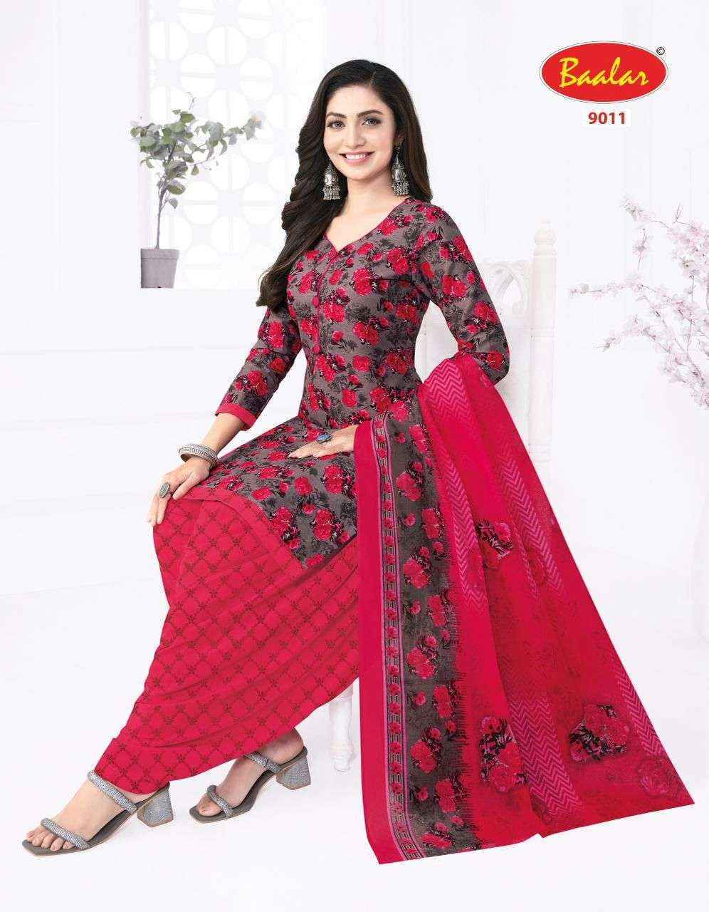 Baalar Cristal Patiyala Vol-9 Cotton Dress Material (15 pcs Catalogue)