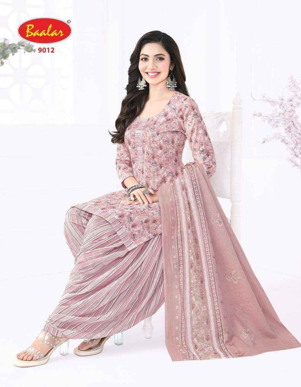 Baalar Cristal Patiyala Vol-9 Cotton Dress Material (15 pcs Catalogue)