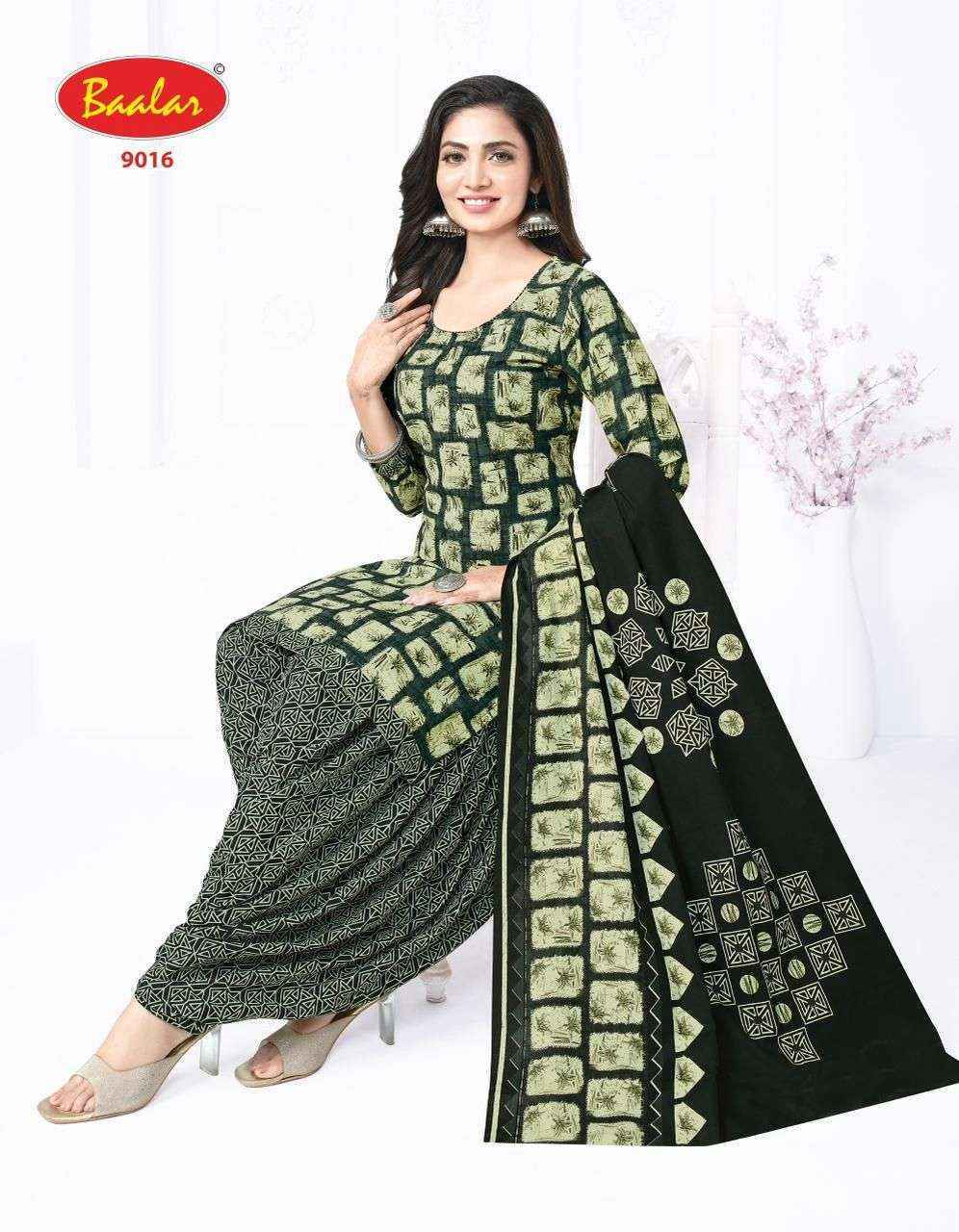 Baalar Cristal Patiyala Vol-9 Cotton Dress Material (15 pcs Catalogue)