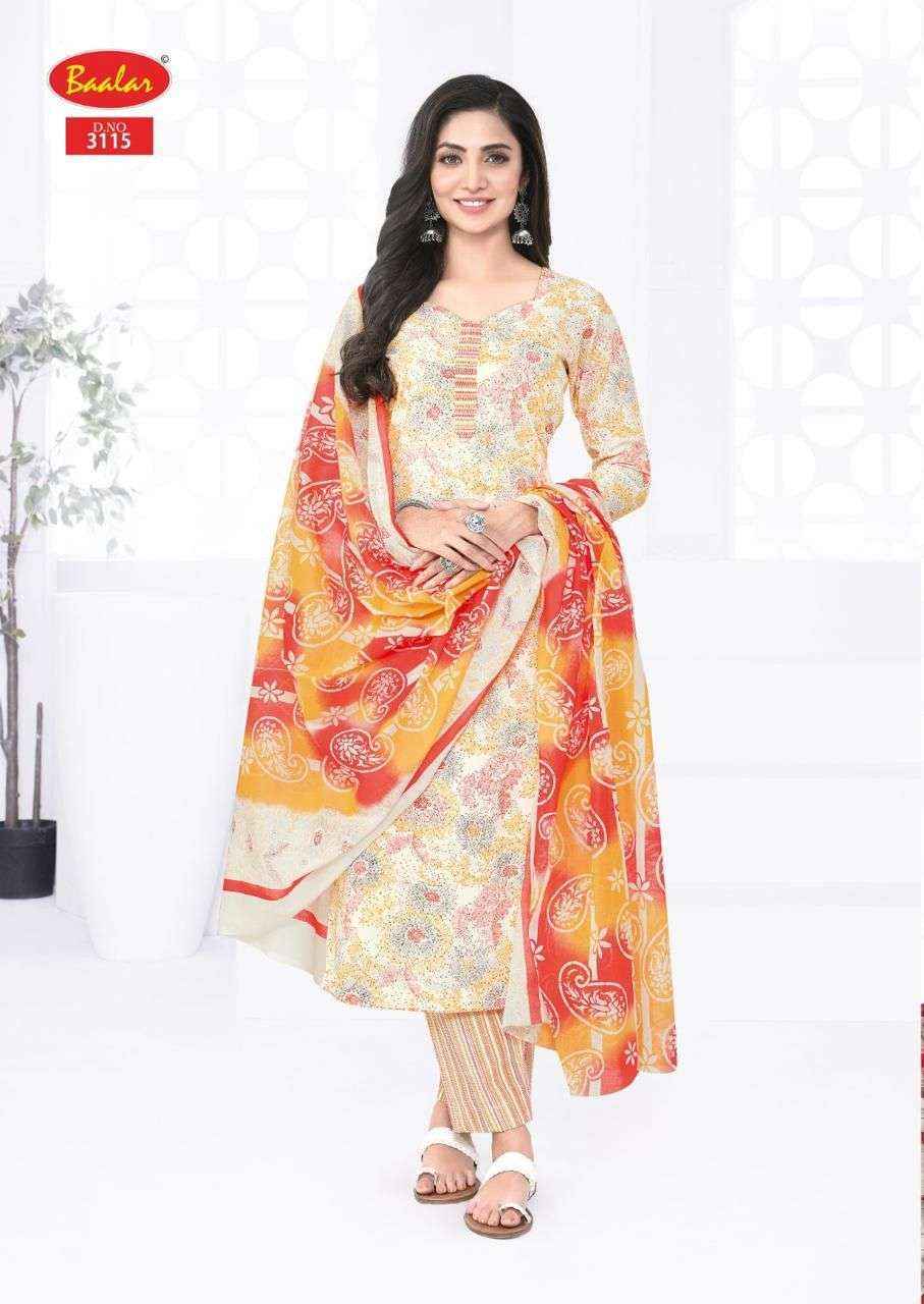 Baalar Kashmir Cotton Vol-3 Cotton Dress Material (12 pcs Catalogue)