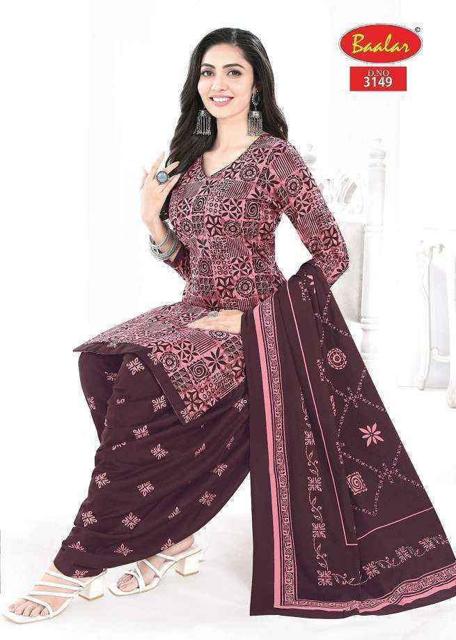 Baalar Zaara Patiyala Vol-31 Cotton Dress Material (18 pcs Catalogue)