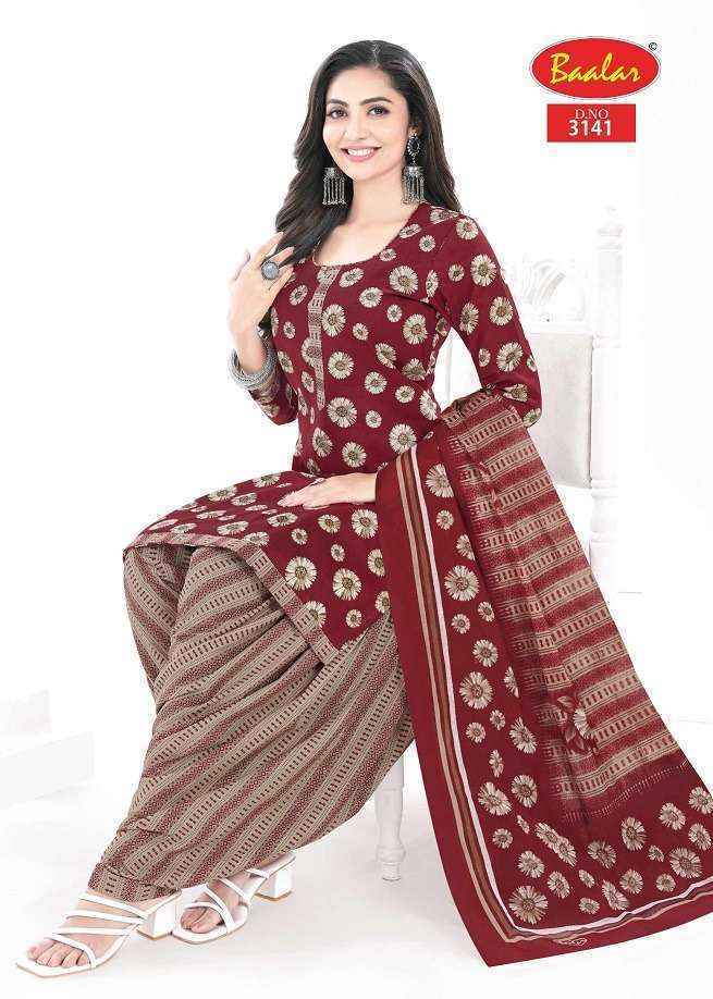 Baalar Zaara Patiyala Vol-31 Cotton Dress Material (18 pcs Catalogue)