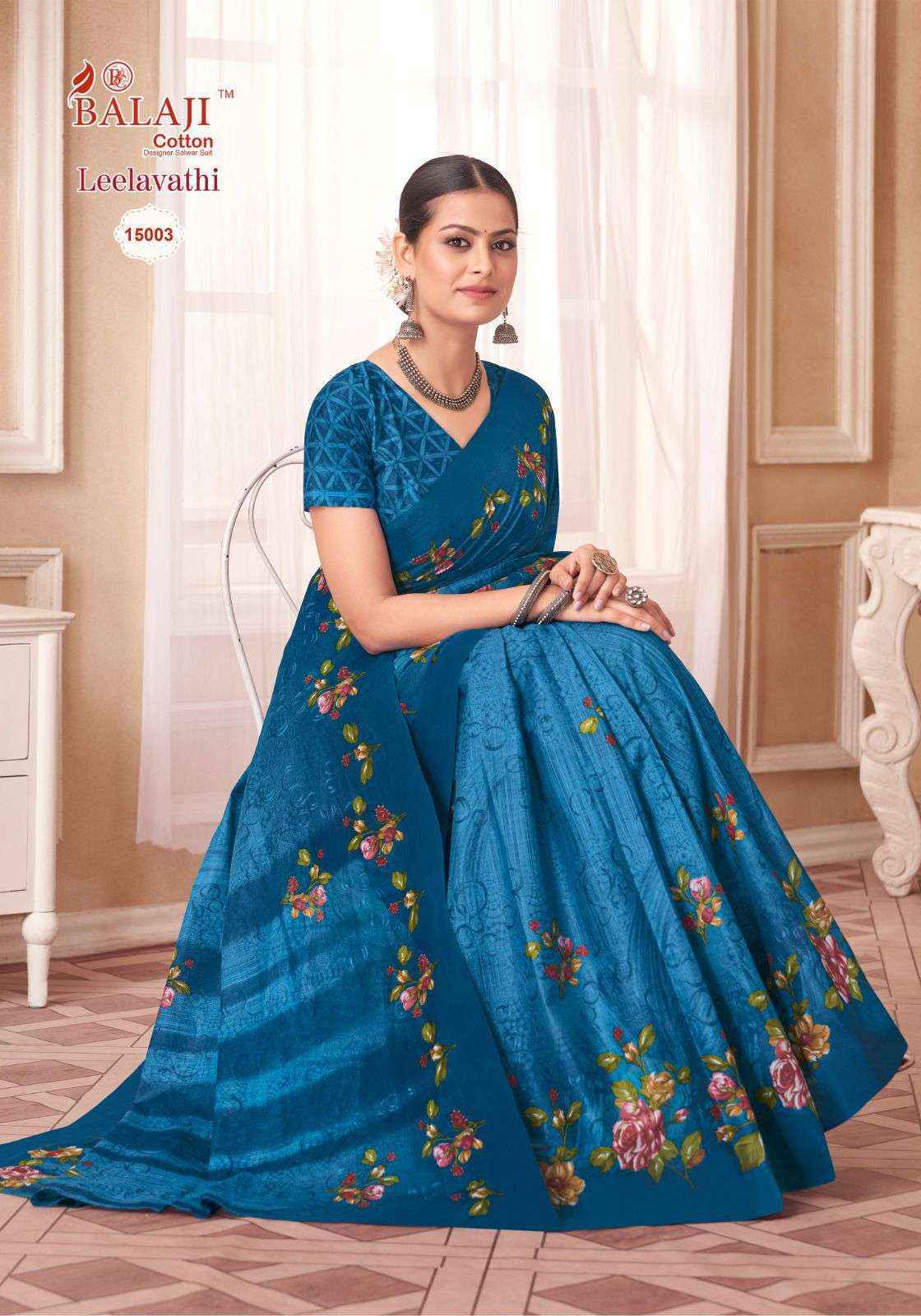 Balaji Leelavati Vol-15 Cotton Saree (20 pcs Catalogue)