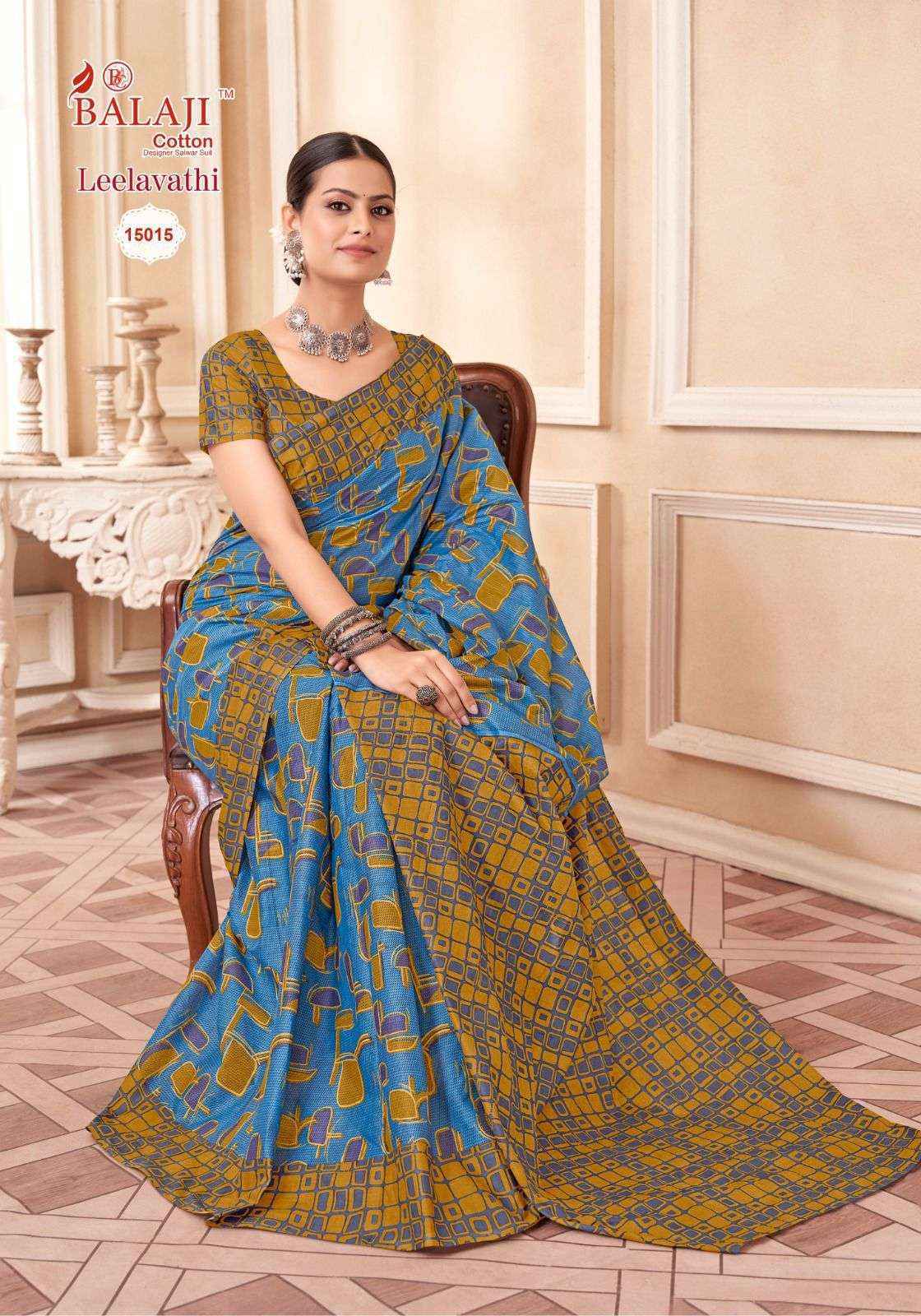 Balaji Leelavati Vol-15 Cotton Saree (20 pcs Catalogue)
