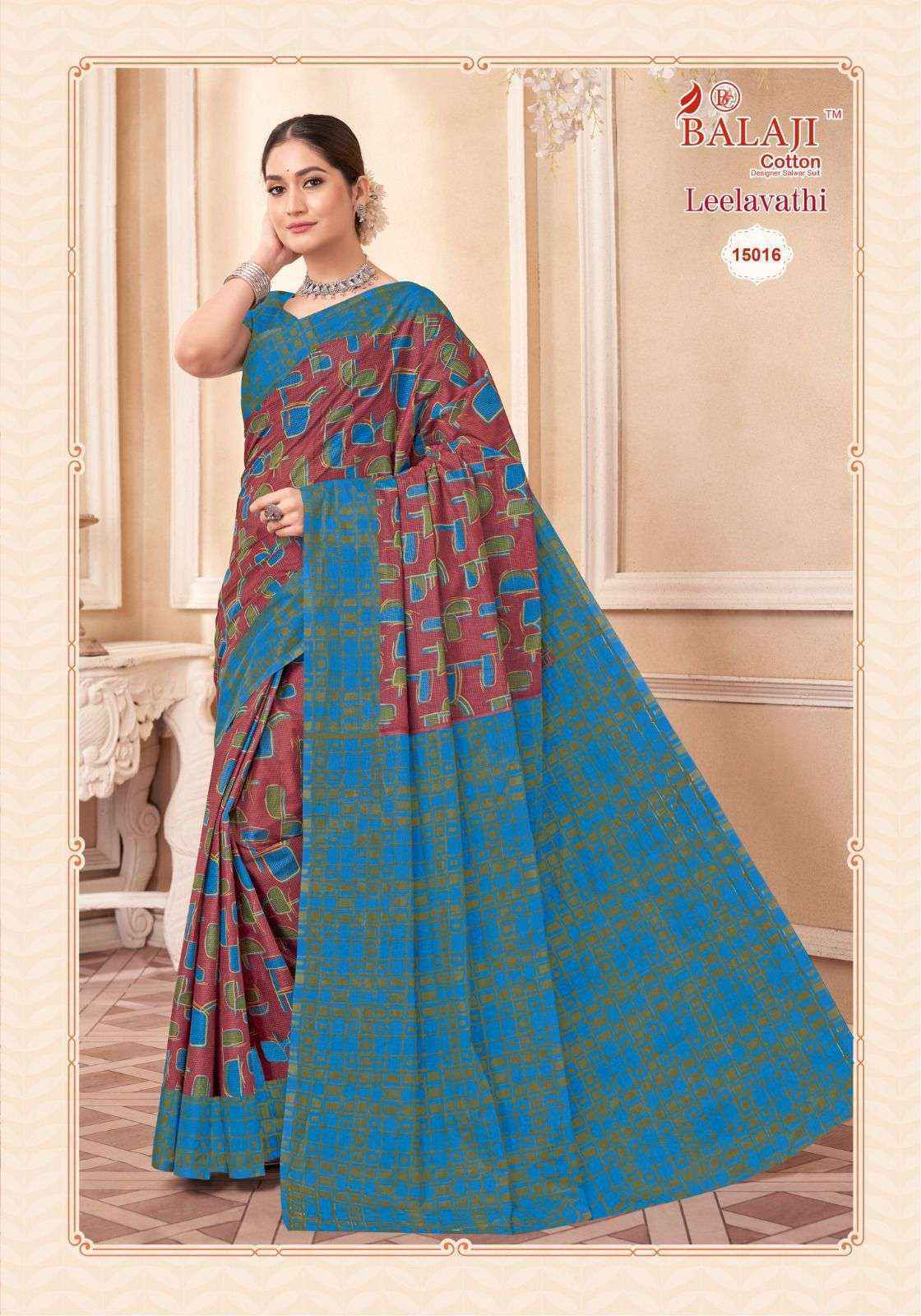 Balaji Leelavati Vol-15 Cotton Saree (20 pcs Catalogue)