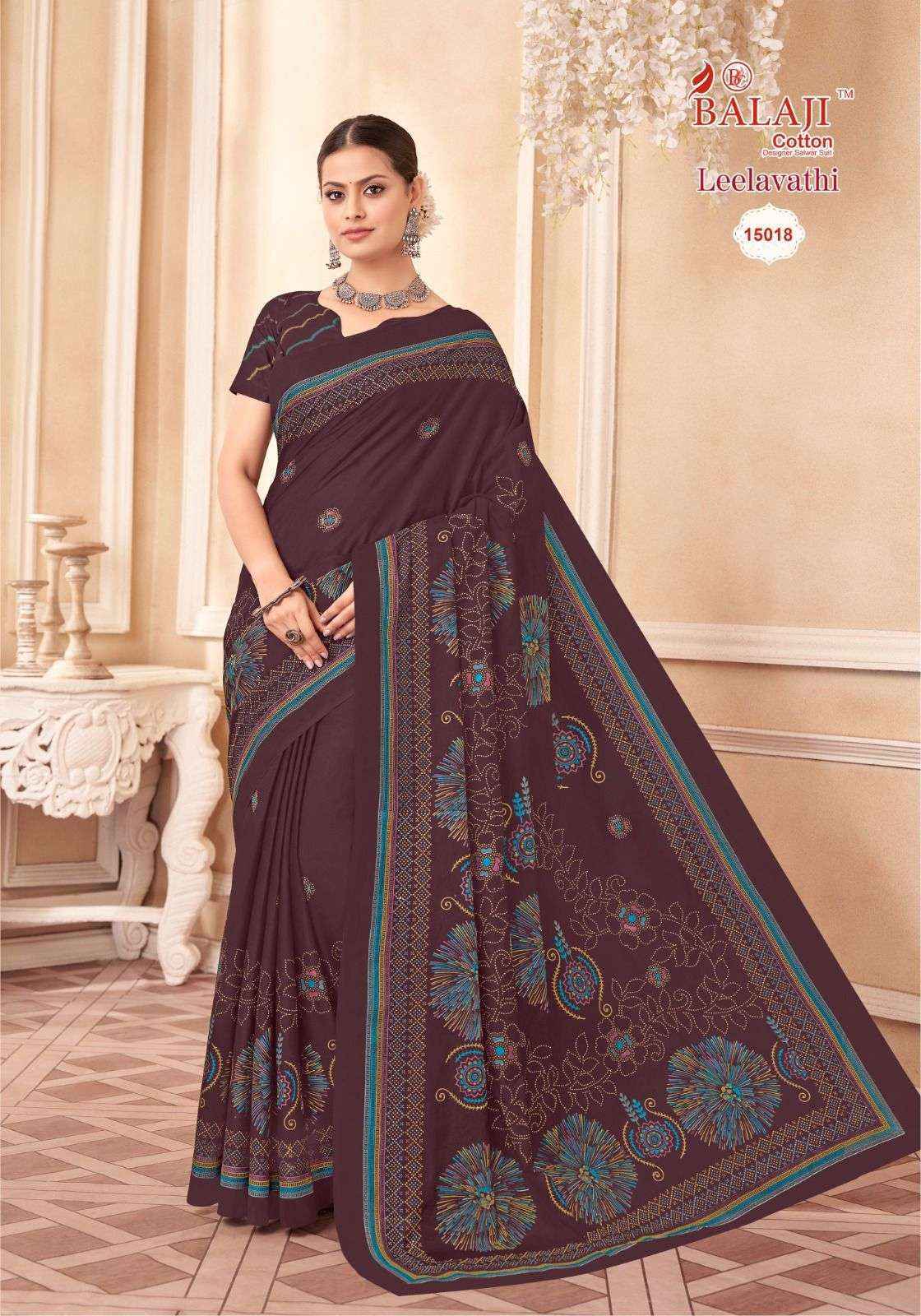 Balaji Leelavati Vol-15 Cotton Saree (20 pcs Catalogue)