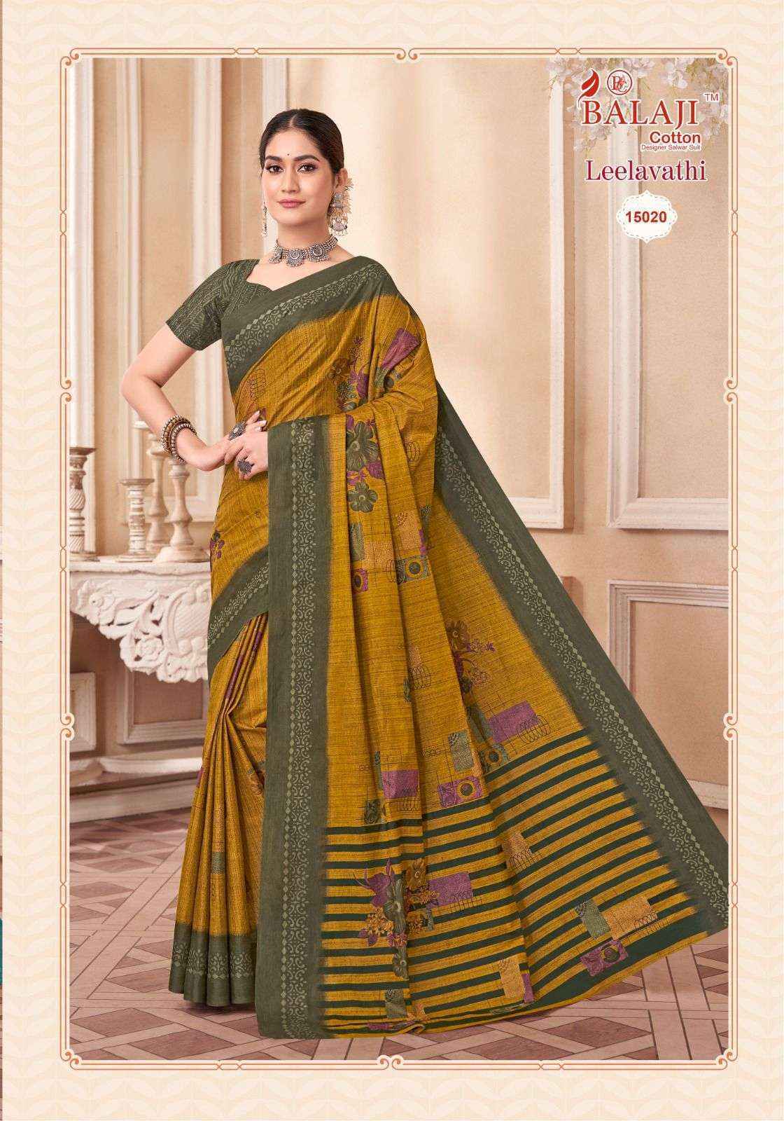 Balaji Leelavati Vol-15 Cotton Saree (20 pcs Catalogue)