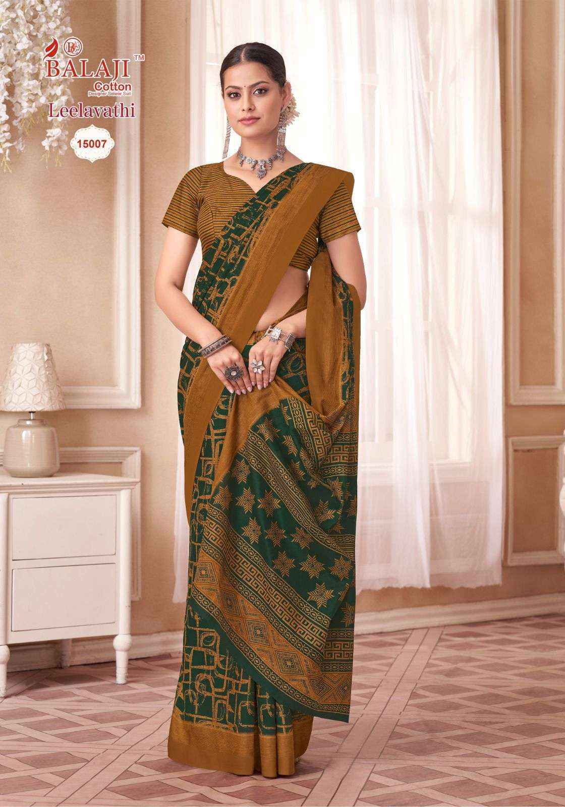 Balaji Leelavati Vol-15 Cotton Saree (20 pcs Catalogue)