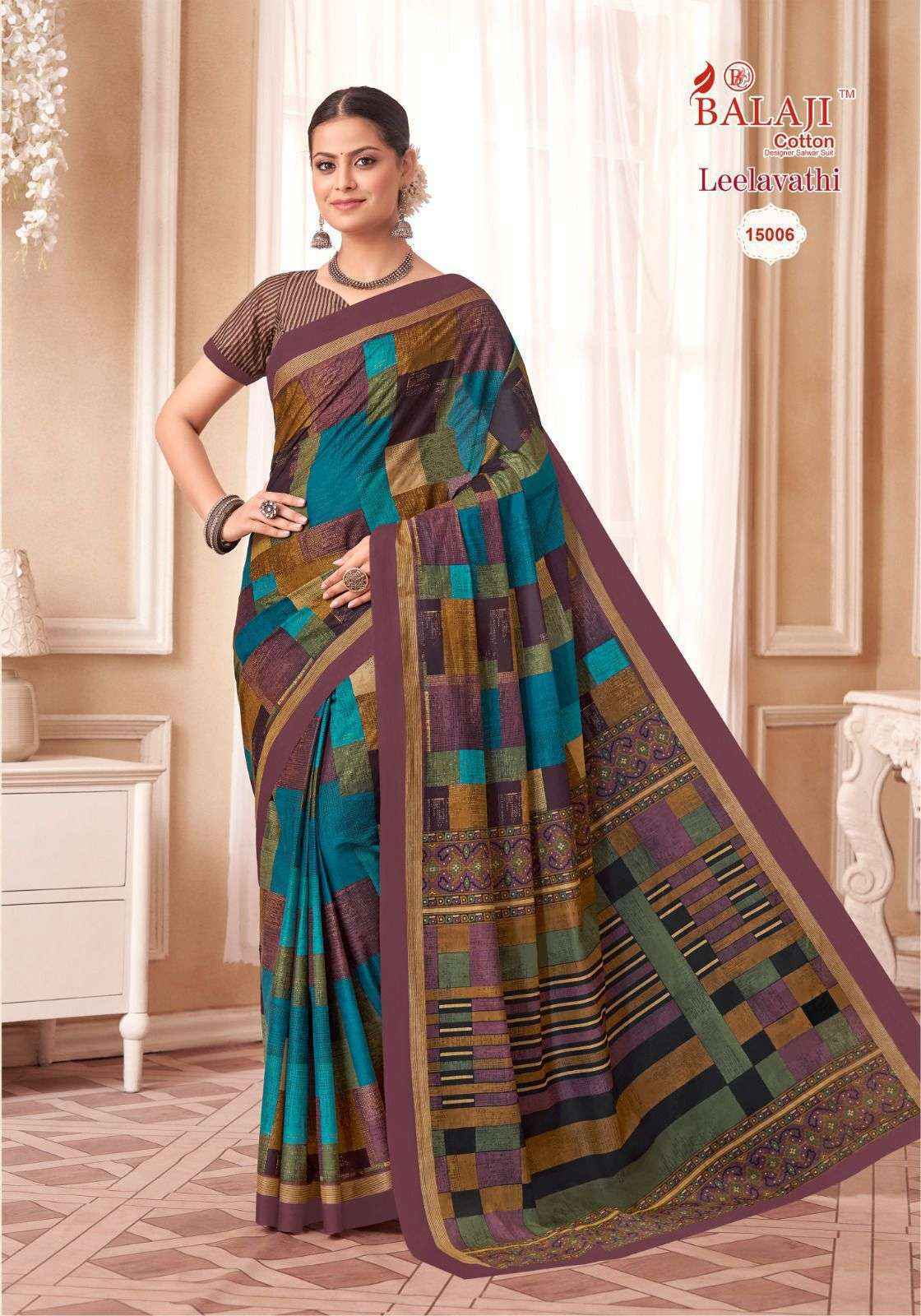 Balaji Leelavati Vol-15 Cotton Saree (20 pcs Catalogue)