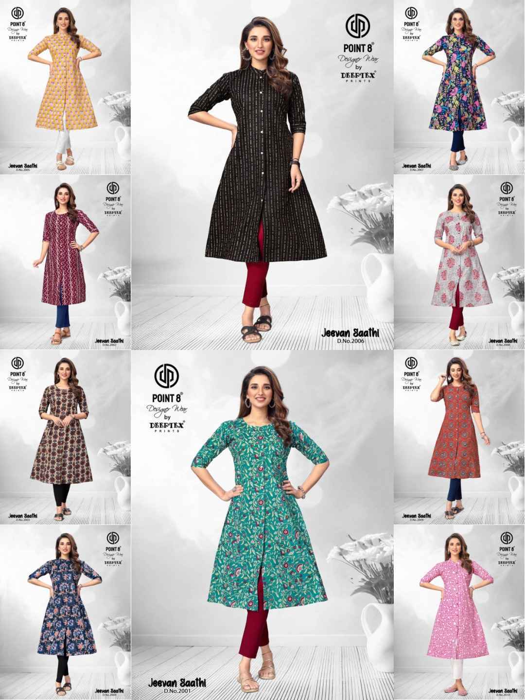 Deeptex Jeevan Saathi Vol-2 Cotton Kurti (10 pcs Catalogue)