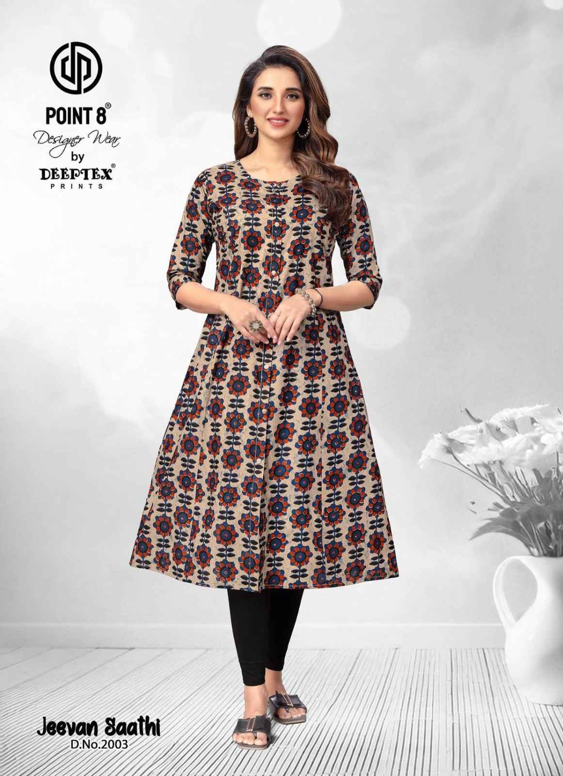 Deeptex Jeevan Saathi Vol-2 Cotton Kurti (10 pcs Catalogue)