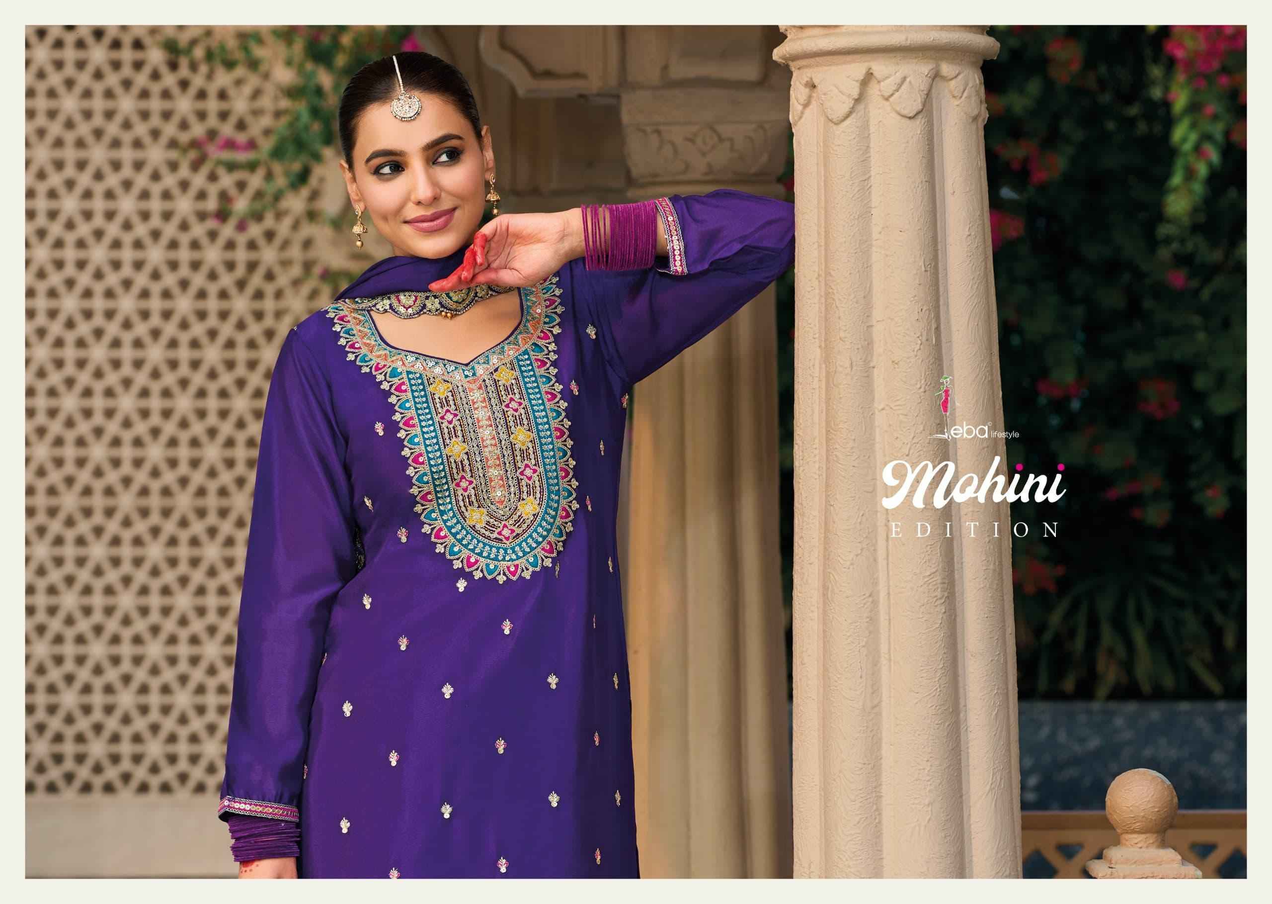 Eba Lifestyle Mohini Chinon Readymade Dress (4 pcs Catalogue)