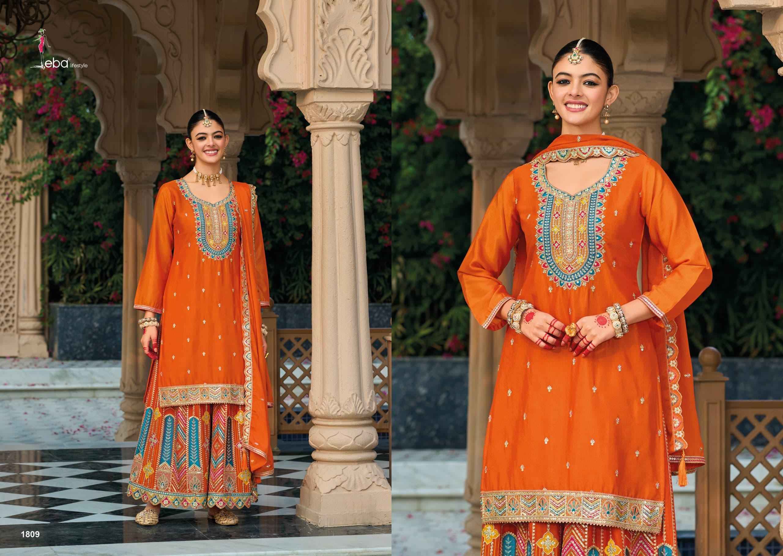 Eba Lifestyle Mohini Chinon Readymade Dress (4 pcs Catalogue)