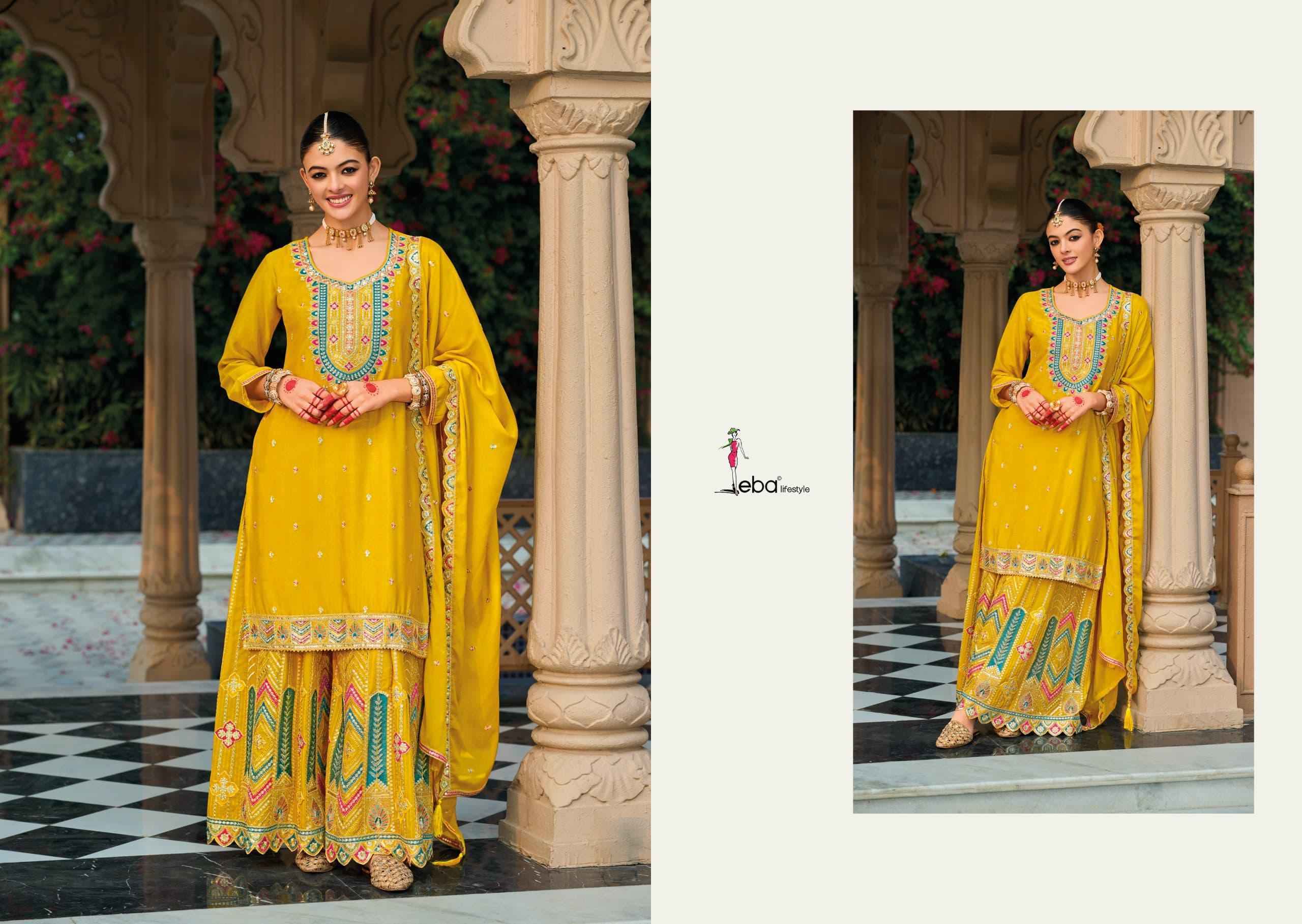 Eba Lifestyle Mohini Chinon Readymade Dress (4 pcs Catalogue)