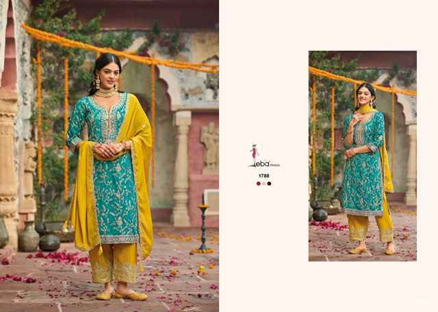 Eba Lifestyle Sangit Chinone Readymade  Dress (3 pcs Catalogue)