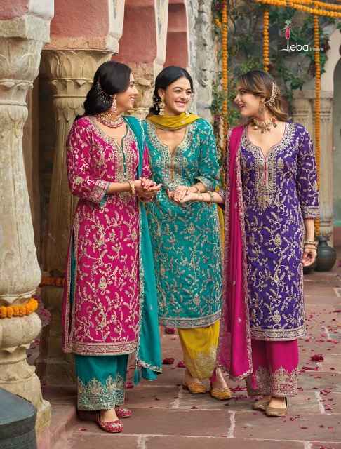 Eba Lifestyle Sangit Chinone Readymade  Dress (3 pcs Catalogue)