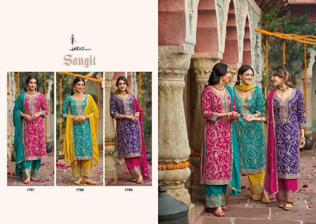 Eba Lifestyle Sangit Chinone Readymade  Dress (3 pcs Catalogue)