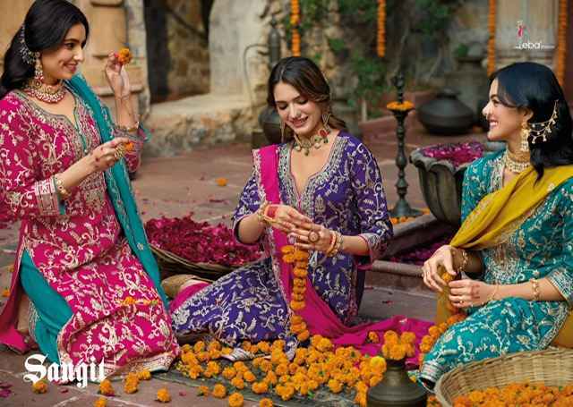 Eba Lifestyle Sangit Chinone Readymade  Dress (3 pcs Catalogue)