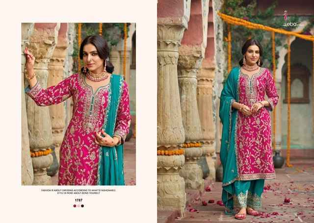 Eba Lifestyle Sangit Chinone Readymade  Dress (3 pcs Catalogue)