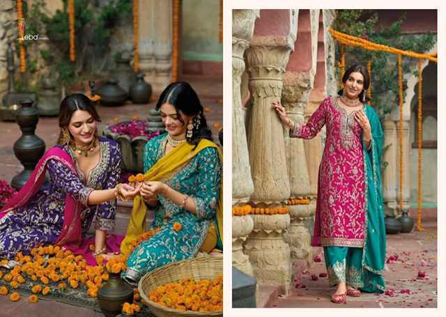 Eba Lifestyle Sangit Chinone Readymade  Dress (3 pcs Catalogue)