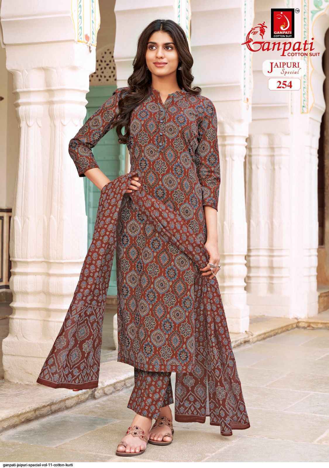 jaipur cotton dress material wholesale Kala Jaipuri Vol 5 Designer Printed Cotton Dress Material Wholesalers