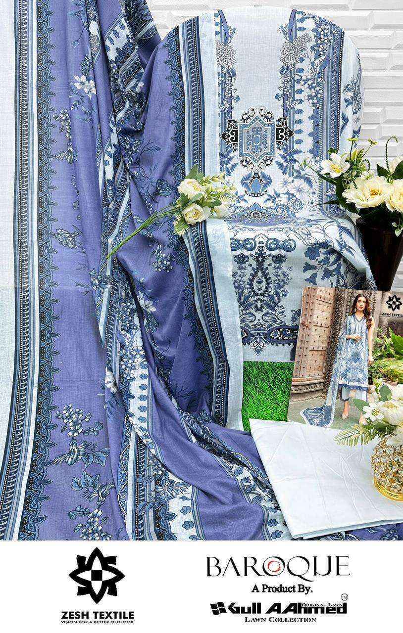 Gull Aahmed Baroque Lawn Cotton Dress Material (6 pcs Catalogue)