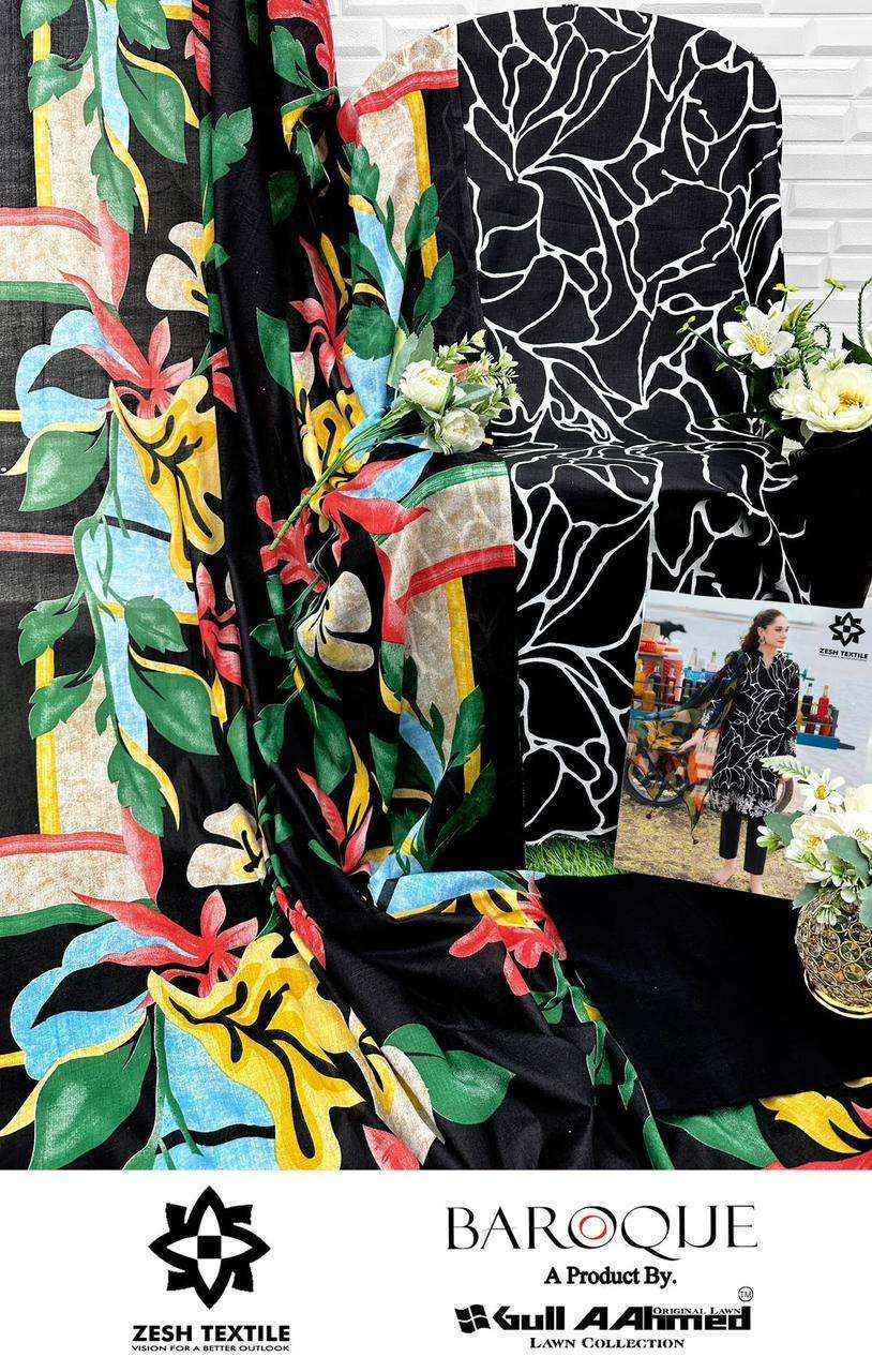 Gull Aahmed Baroque Lawn Cotton Dress Material (6 pcs Catalogue)