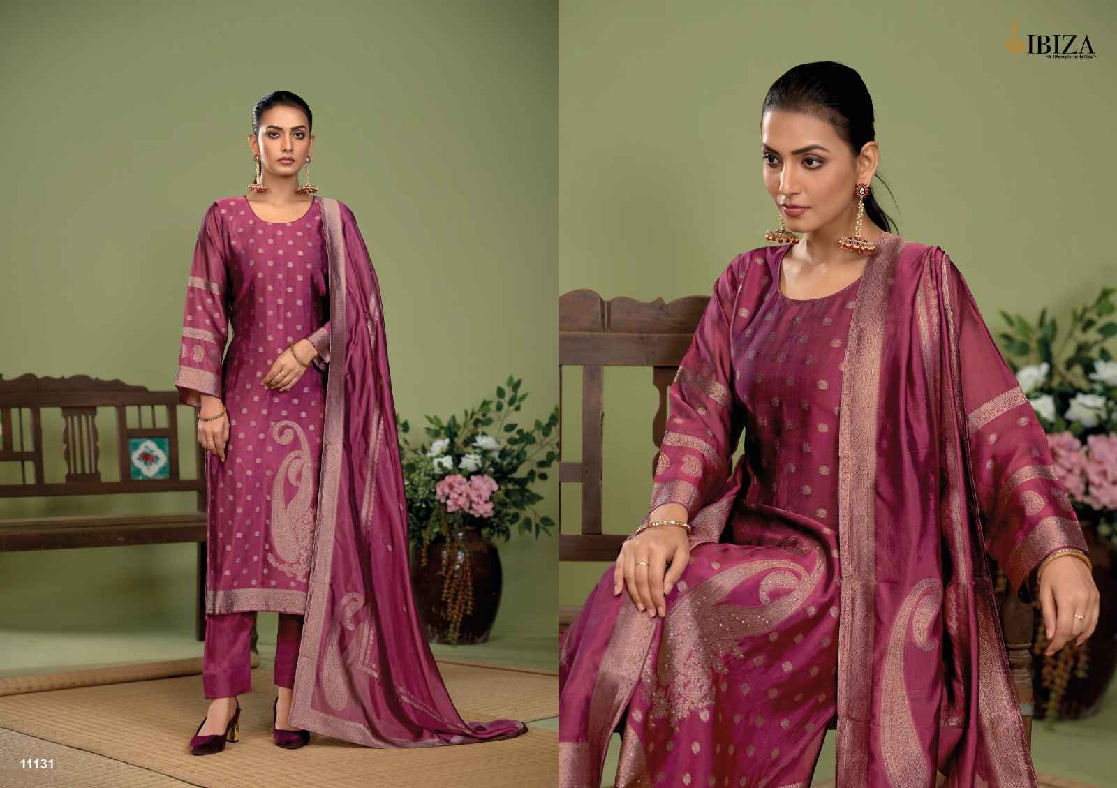 Ibiza Nora Banglory Silk Dress Material (4 pcs Catalogue)