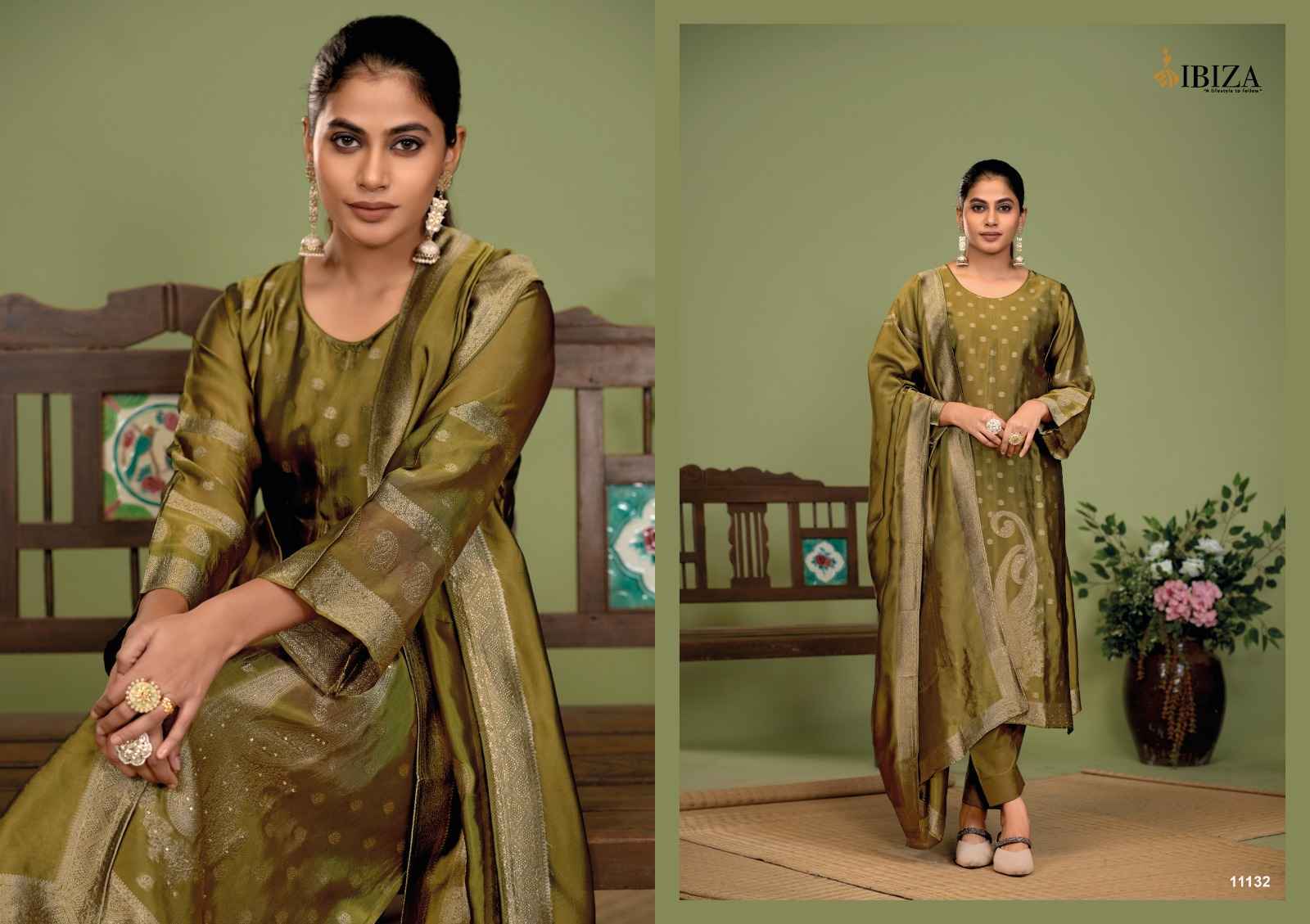 Ibiza Nora Banglory Silk Dress Material (4 pcs Catalogue)
