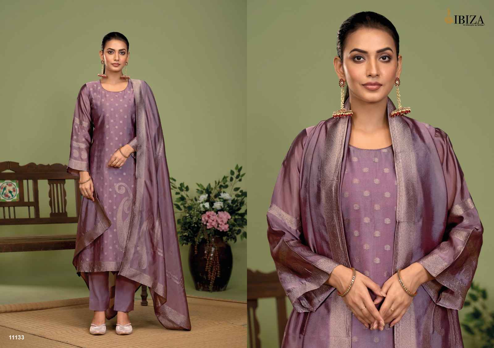 Ibiza Nora Banglory Silk Dress Material (4 pcs Catalogue)