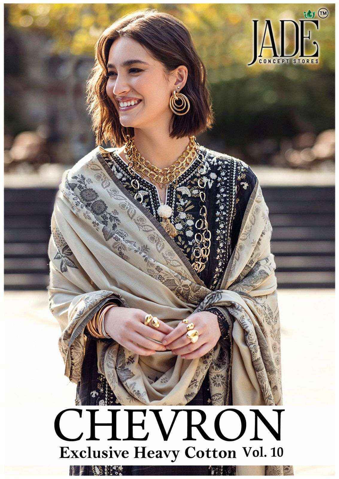 Jade Chevron Exclusive Heavy Cotton Vol-10 Readymade Lawn Cotton Dress (6 pcs Catalogue)