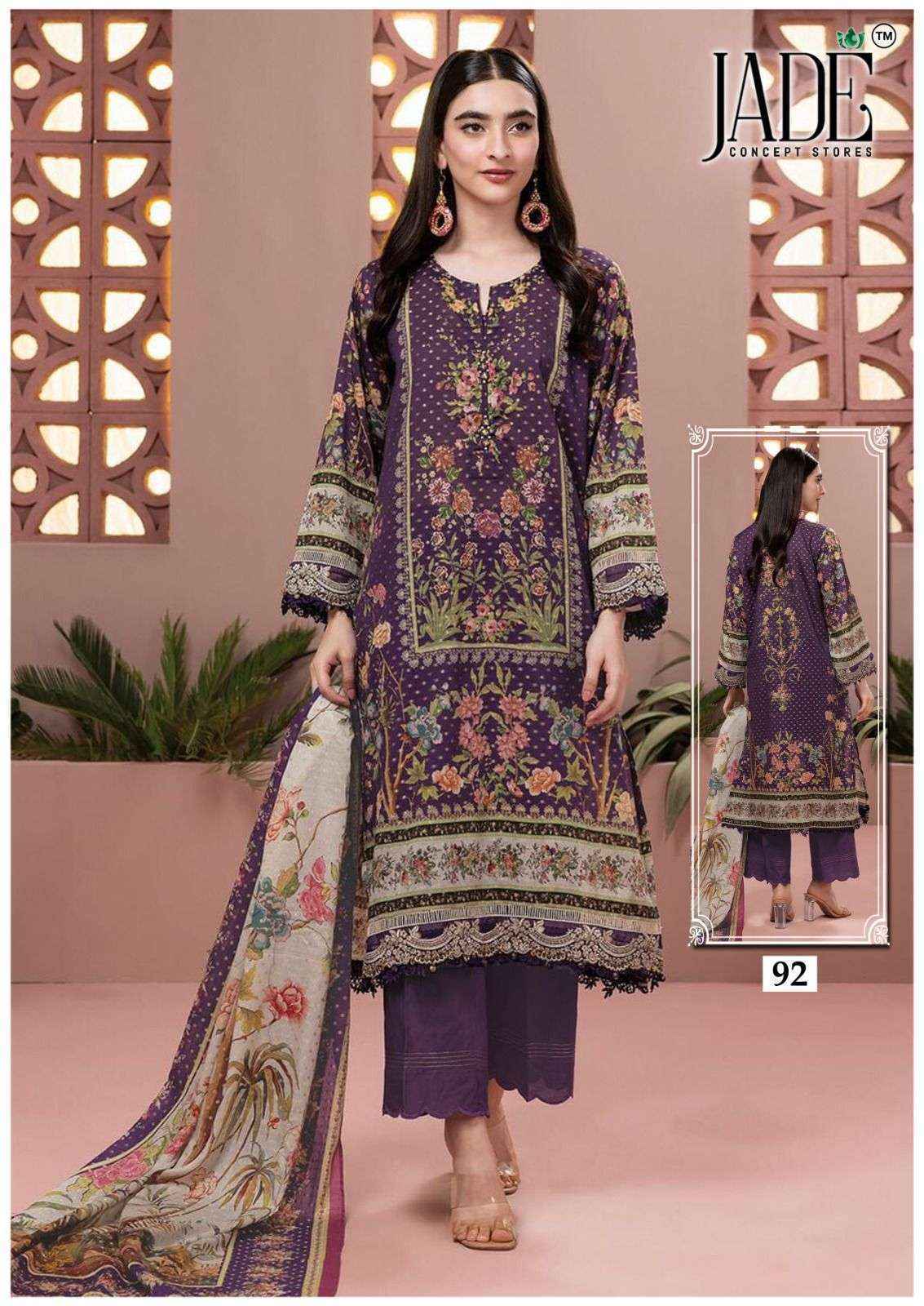Jade Chevron Exclusive Heavy Cotton Vol-10 Readymade Lawn Cotton Dress (6 pcs Catalogue)
