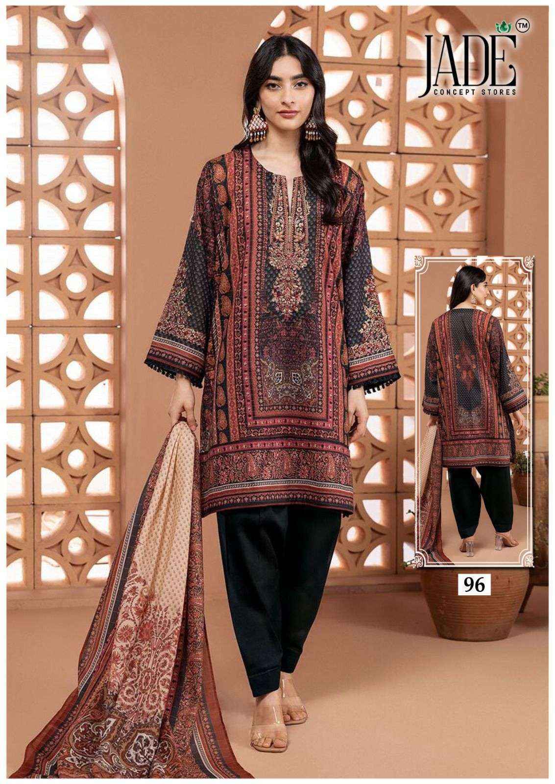 Jade Chevron Exclusive Heavy Cotton Vol-10 Readymade Lawn Cotton Dress (6 pcs Catalogue)