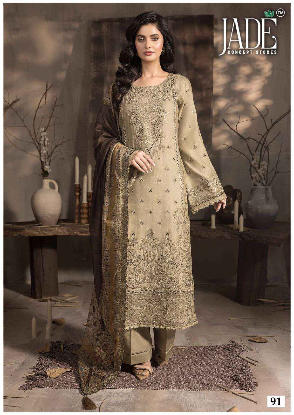 Jade Chevron Exclusive Heavy Cotton Vol-10 Readymade Lawn Cotton Dress (6 pcs Catalogue)